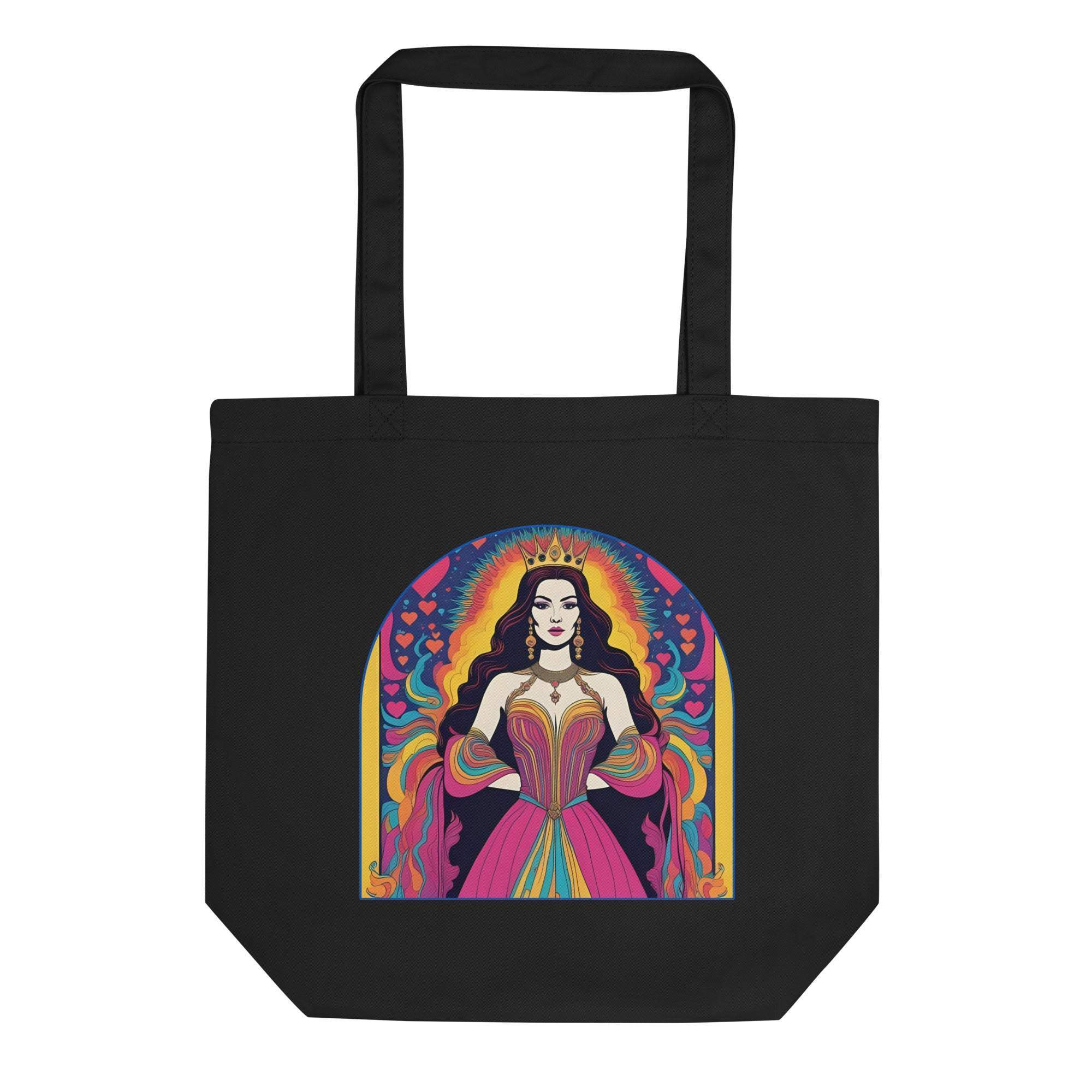 Modern Queen Of Hearts | Eco-Friendly | Cotton Tote Bag | TeeandTurtle | Sustainable
