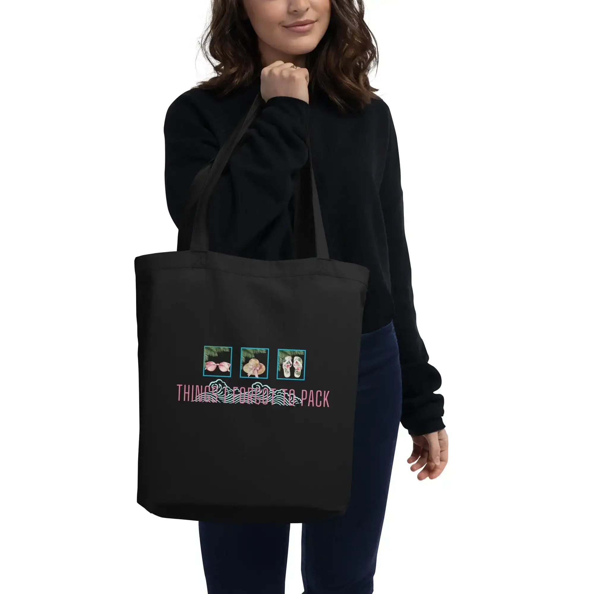 Things Forgot To Pack | Eco-Friendly | Cotton Tote Bag | TeeandTurtle | Sustainable