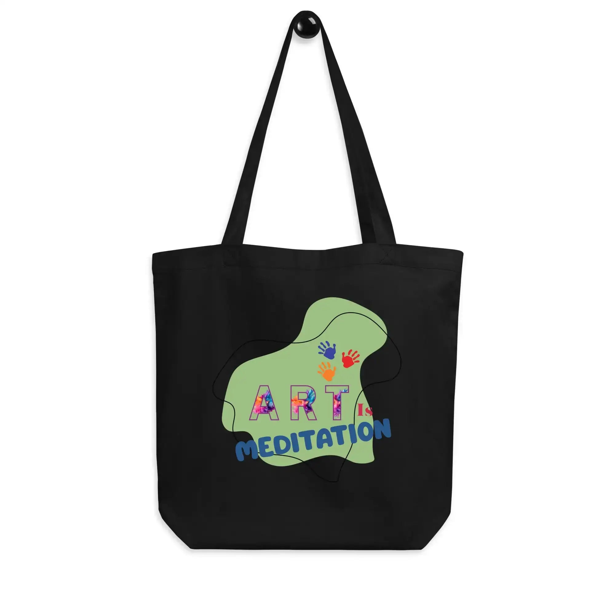 Art Is Meditation | Eco-Friendly | Cotton Tote Bag | TeeandTurtle | Sustainable