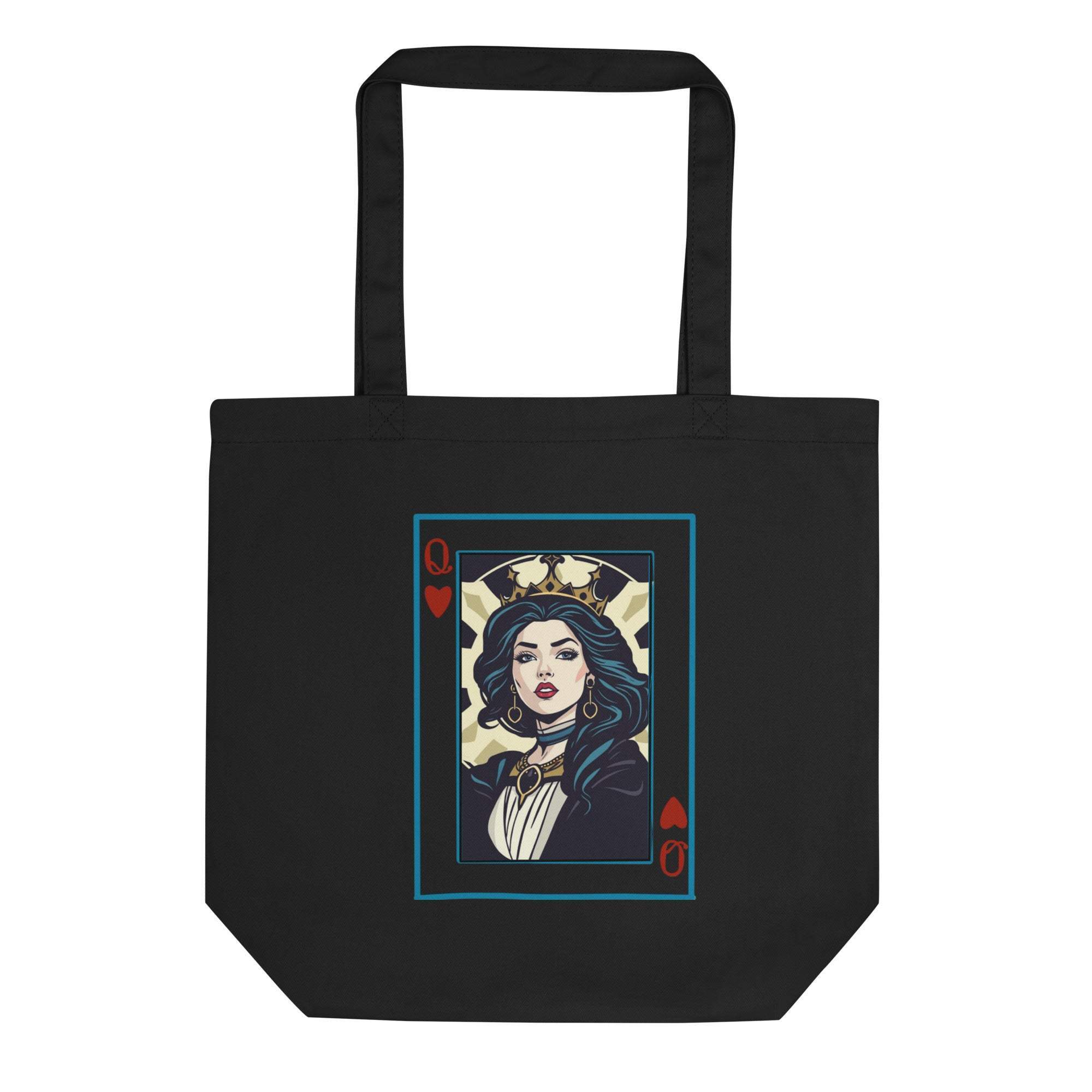 Queen Of Cards | Eco-Friendly | Cotton Tote Bag | TeeandTurtle | Sustainable
