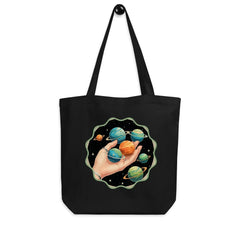 Cosmos In The Palm | Eco-Friendly | Cotton Tote Bag | TeeandTurtle | Sustainable