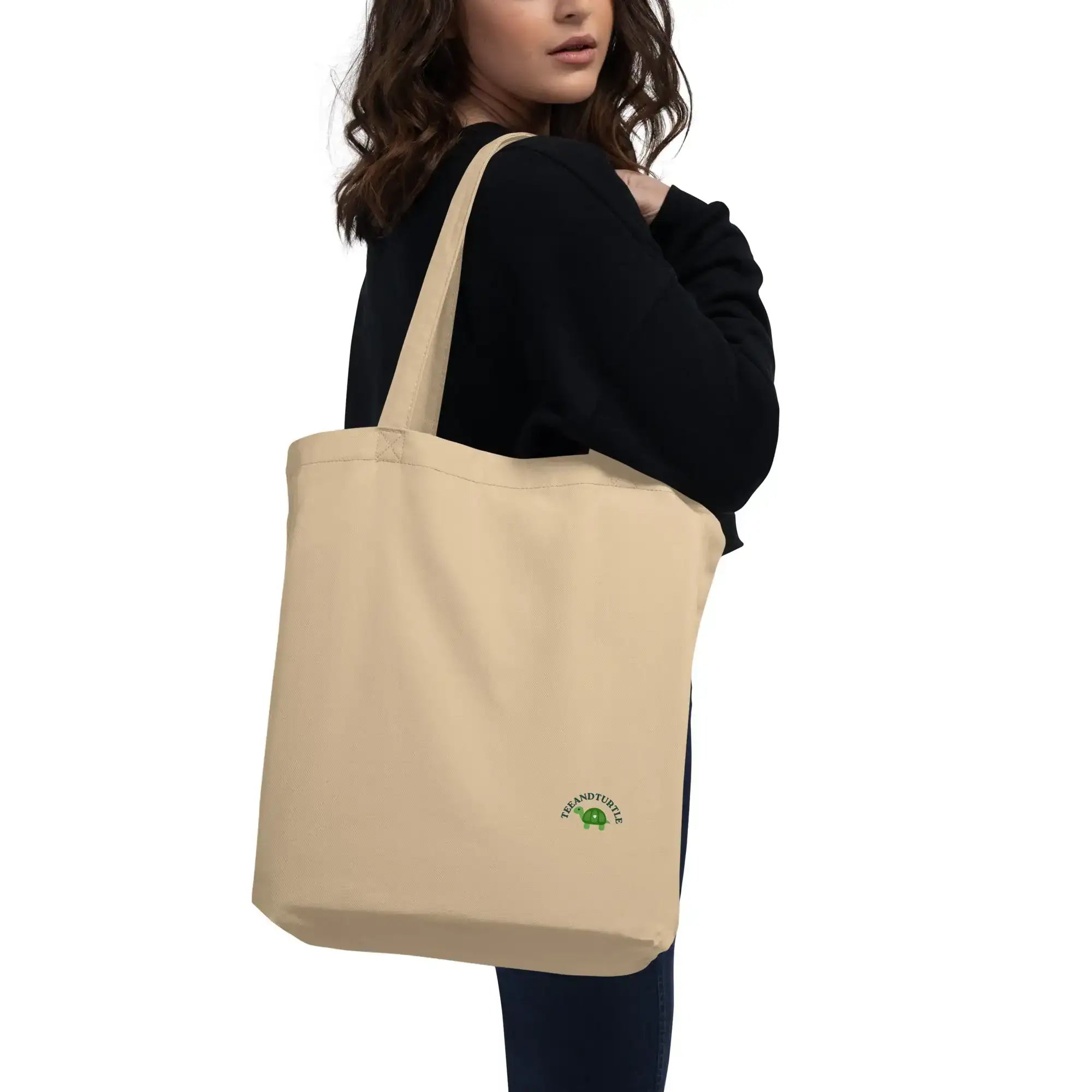 Go With The Flow | Eco-Friendly | Cotton Tote Bag | TeeandTurtle | Sustainable