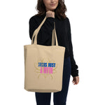 Stress Is A Myth | Eco-Friendly | Cotton Tote Bag | TeeandTurtle | Sustainable