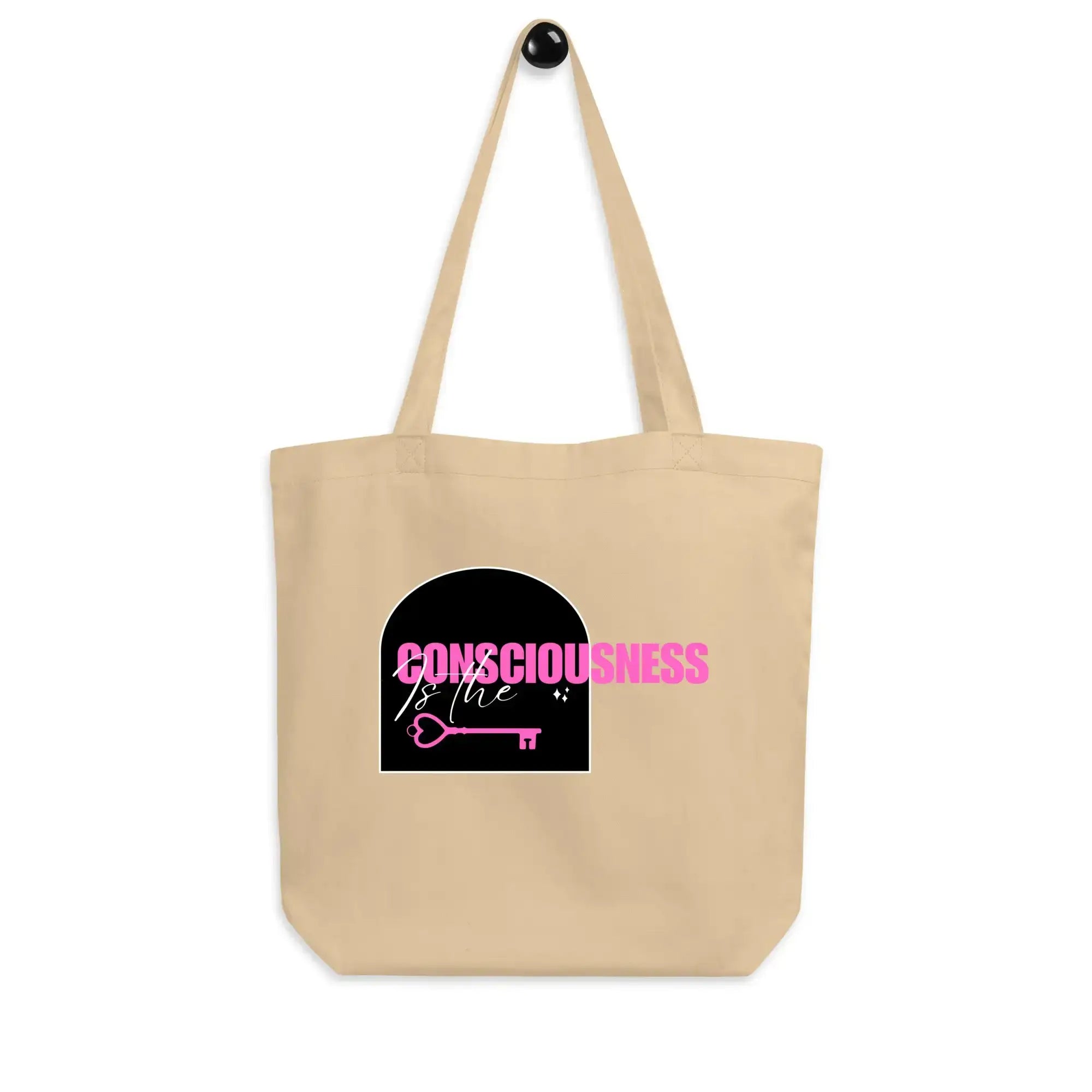 Consciousness Is The Key | Eco-Friendly | Cotton Tote Bag | TeeandTurtle | Sustainable