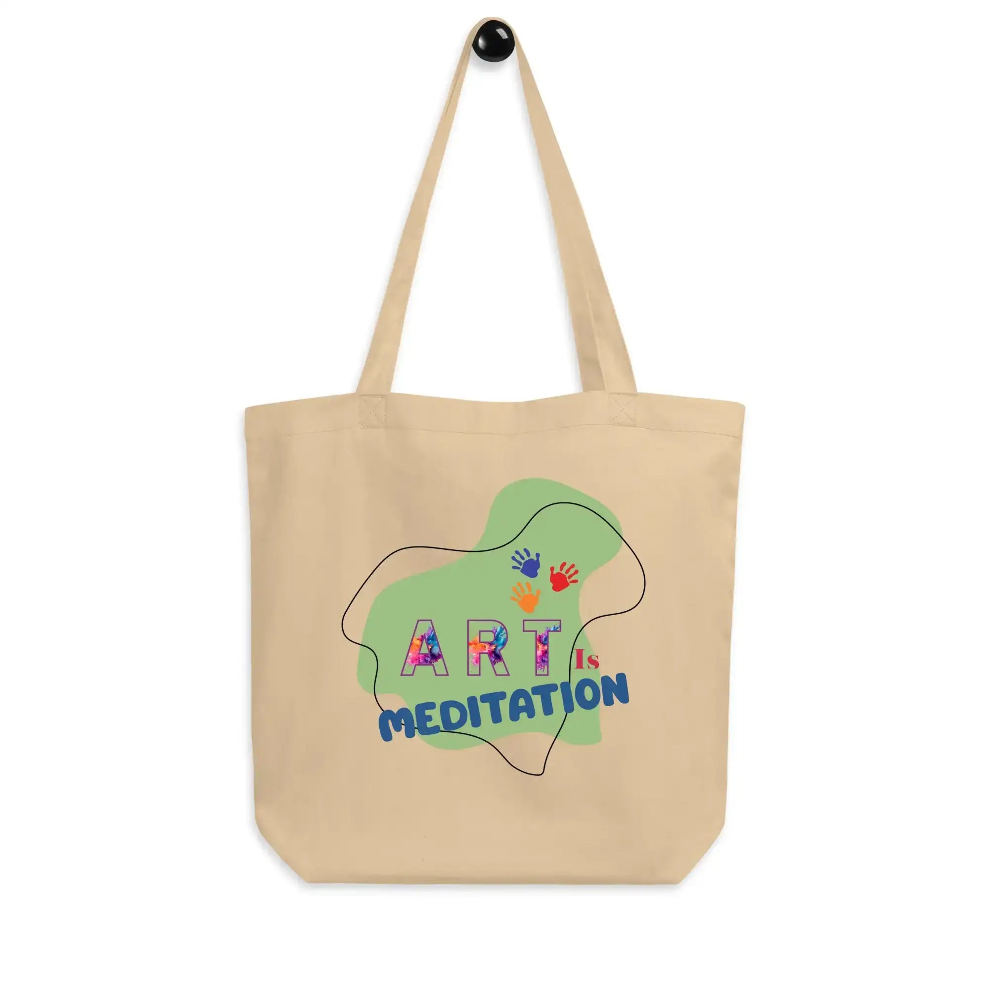 Art Is Meditation | Eco-Friendly | Cotton Tote Bag | TeeandTurtle | Sustainable