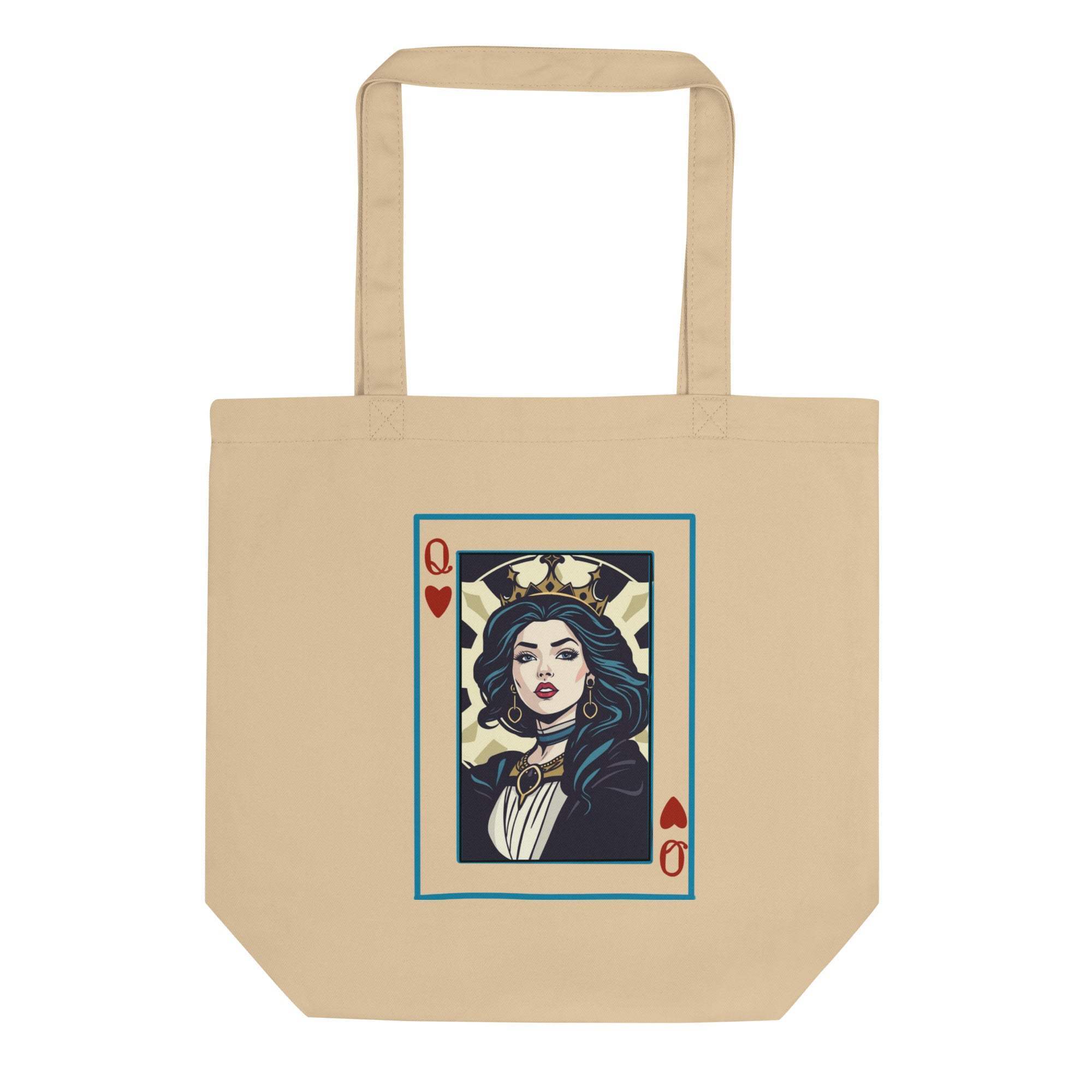 Queen Of Cards | Eco-Friendly | Cotton Tote Bag | TeeandTurtle | Sustainable