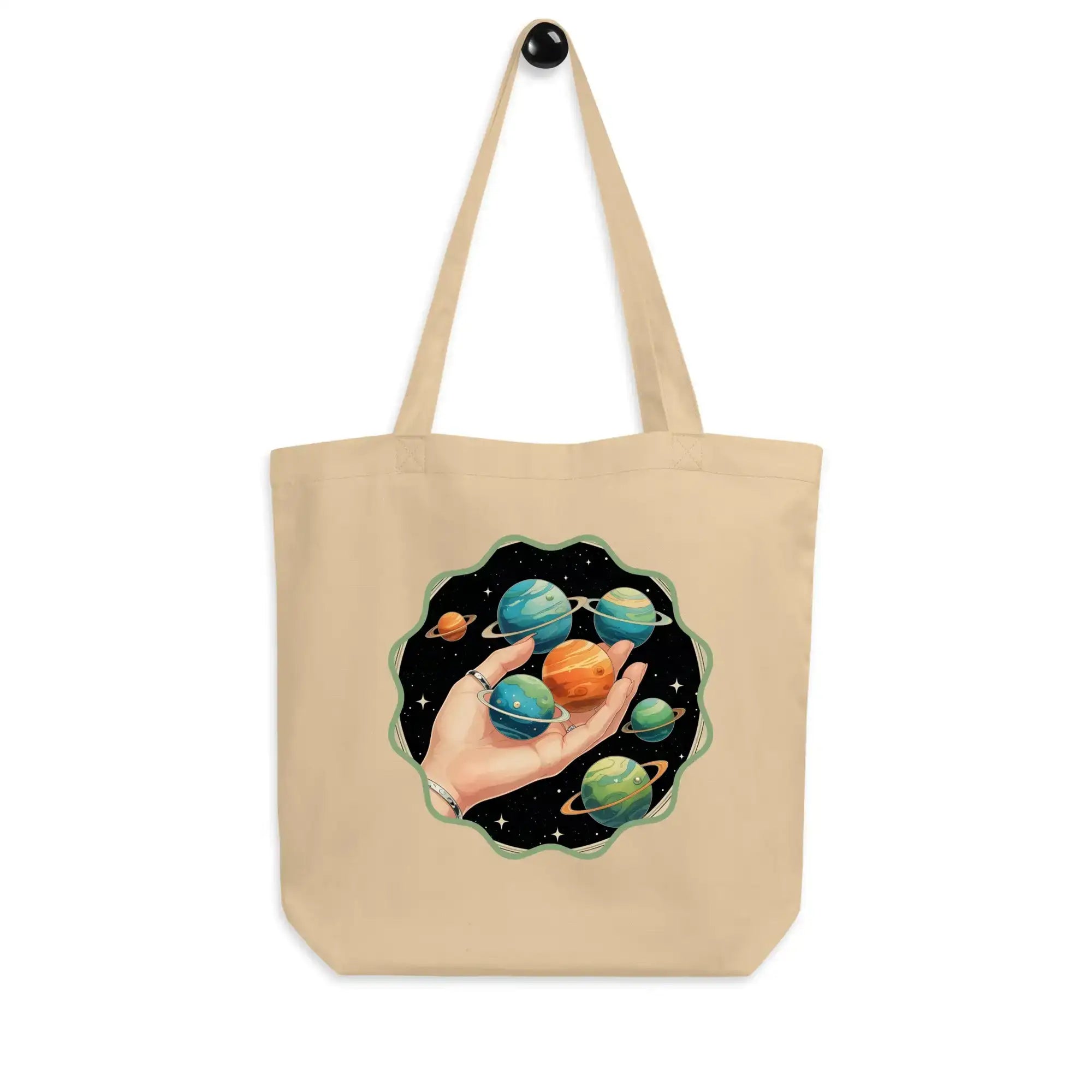 Cosmos In The Palm | Eco-Friendly | Cotton Tote Bag | TeeandTurtle | Sustainable