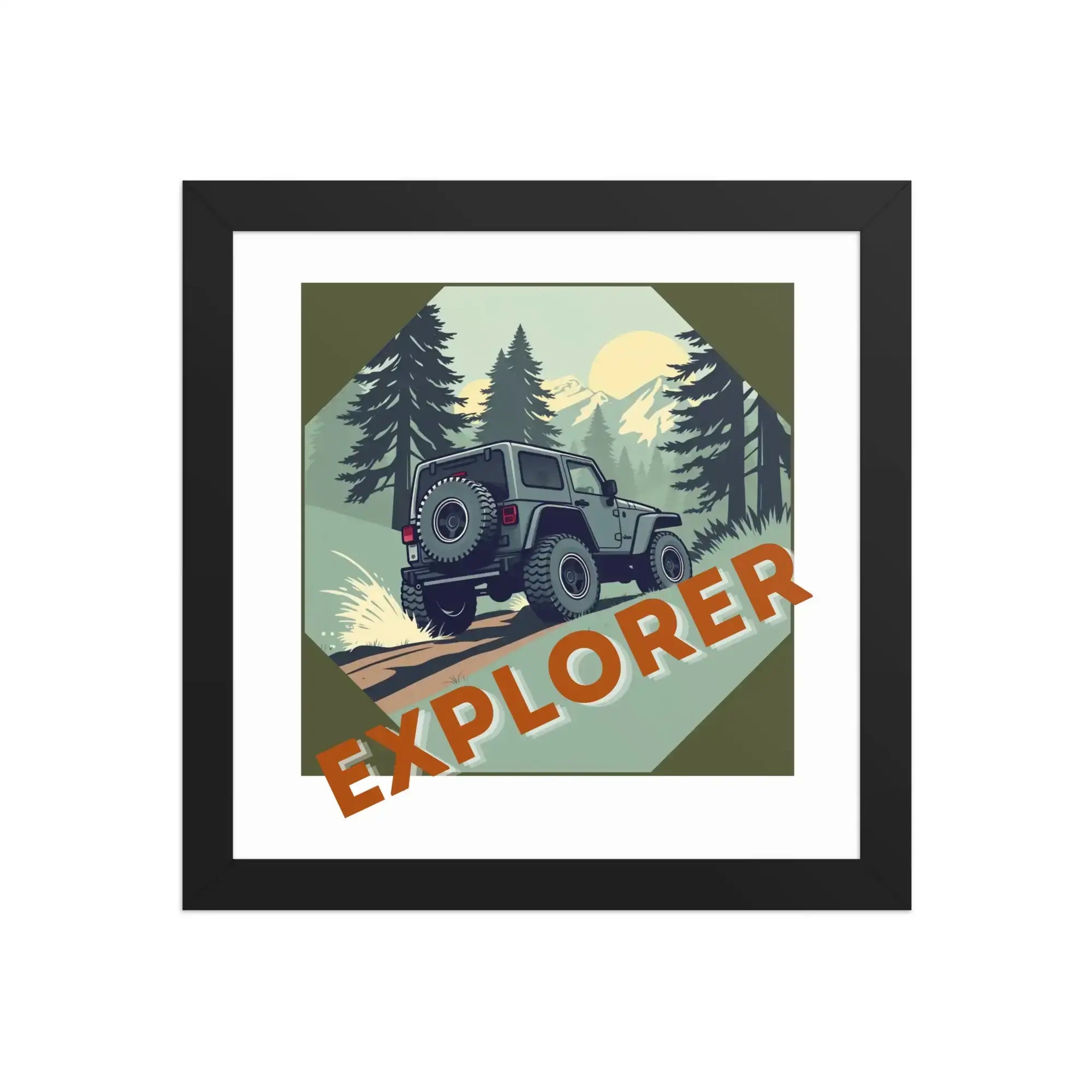 Explorer | Eco-Friendly | Framed poster | TeeandTurtle | Sustainable