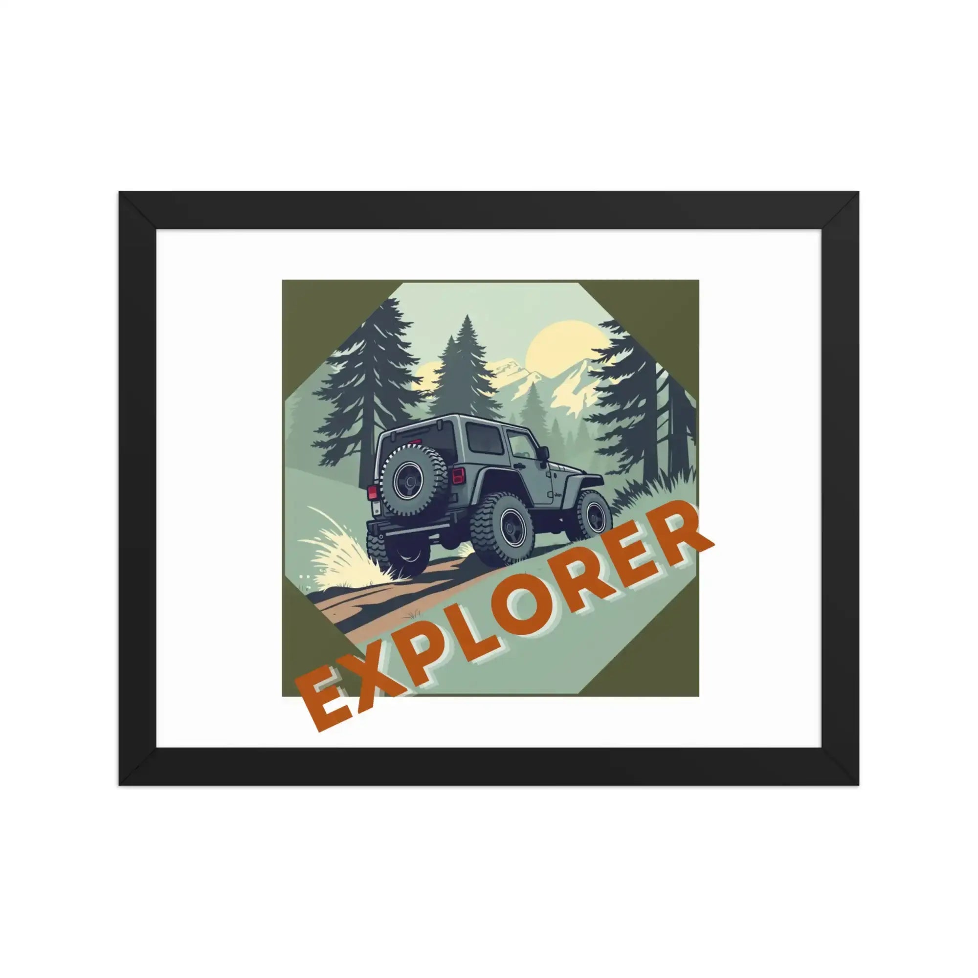 Explorer | Eco-Friendly | Framed poster | TeeandTurtle | Sustainable