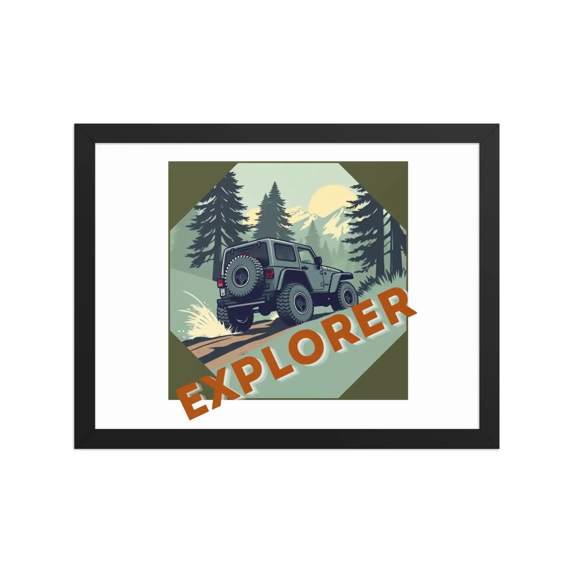 Explorer | Eco-Friendly | Framed poster | TeeandTurtle | Sustainable