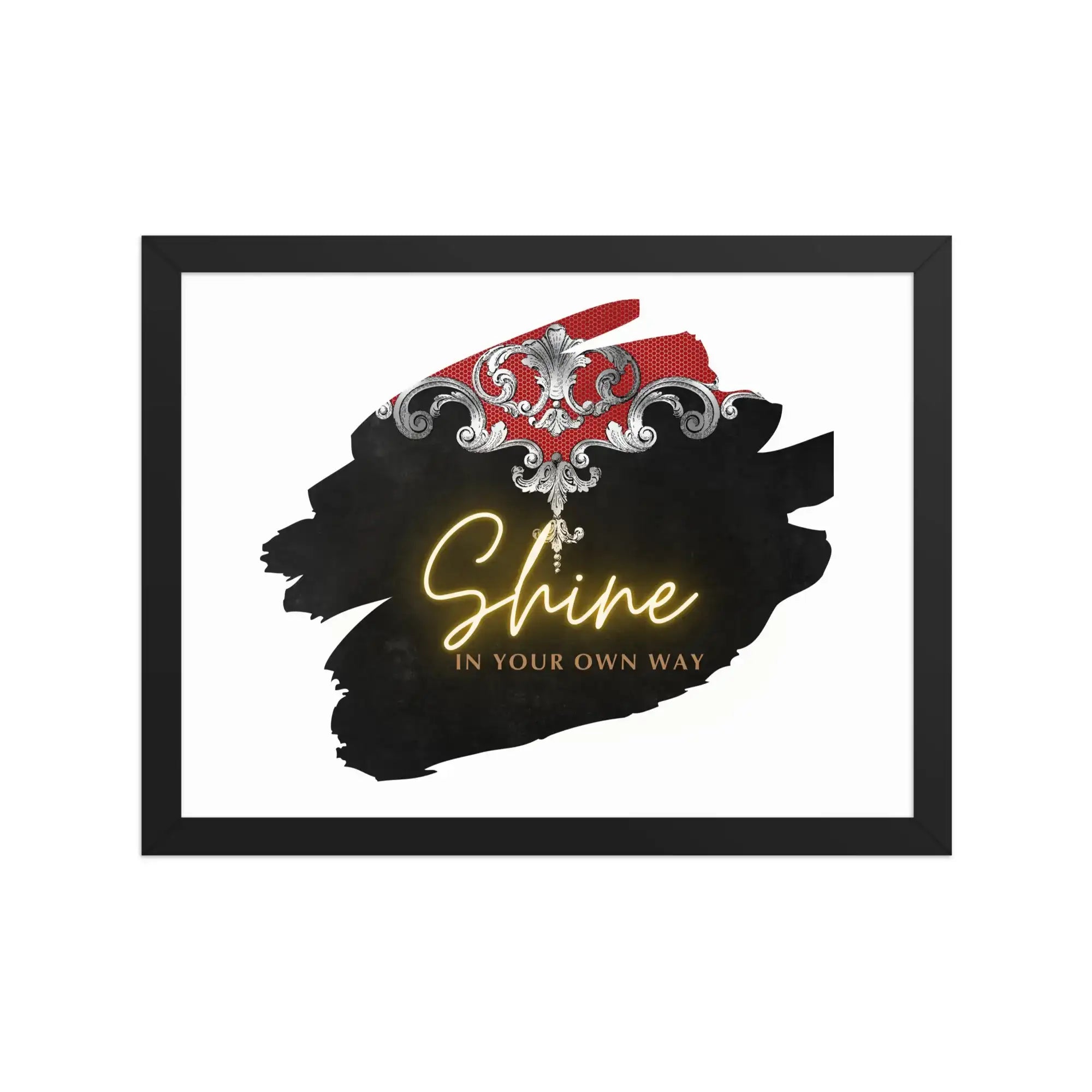 Shine Your Way | Eco-Friendly | Framed poster | TeeandTurtle | Sustainable