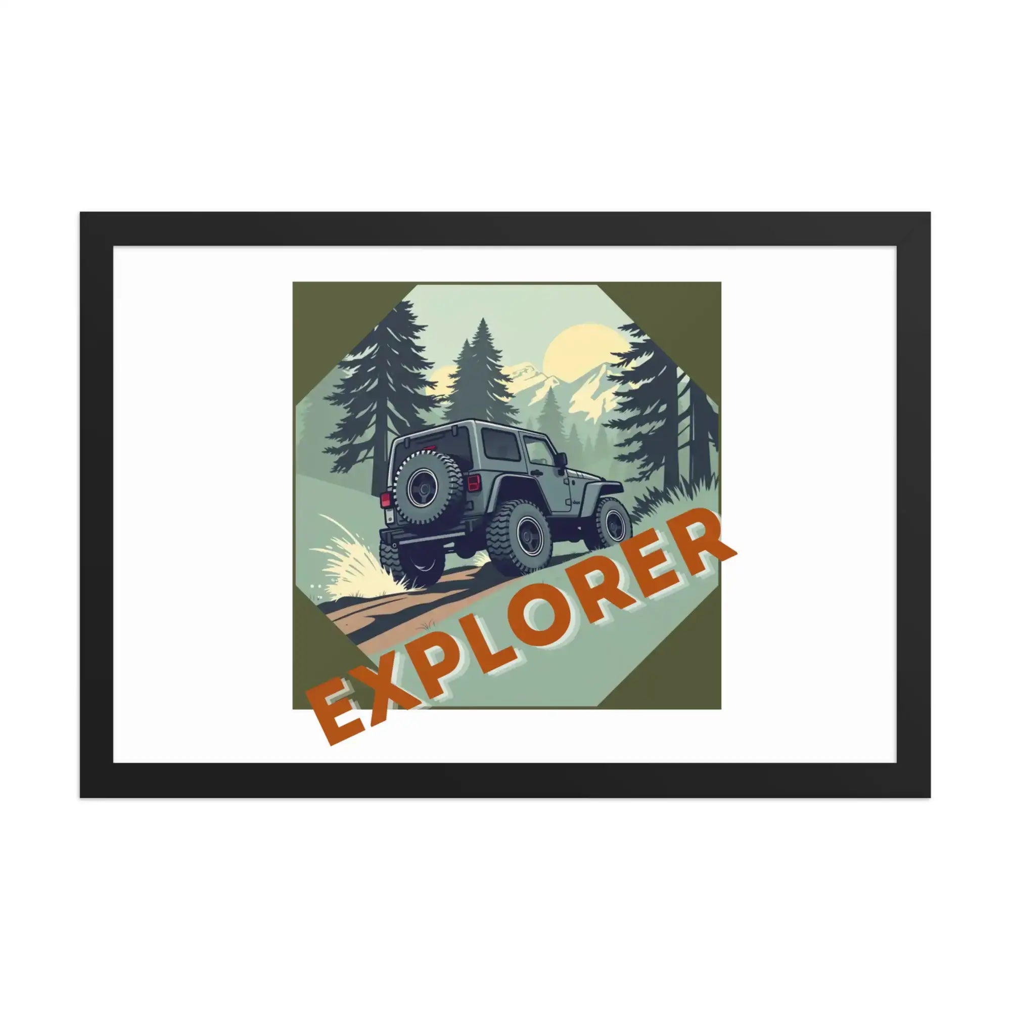 Explorer | Eco-Friendly | Framed poster | TeeandTurtle | Sustainable