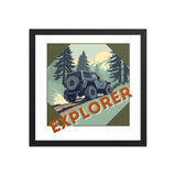 Explorer | Eco-Friendly | Framed poster | TeeandTurtle | Sustainable