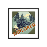 Explorer | Eco-Friendly | Framed poster | TeeandTurtle | Sustainable