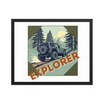 Explorer | Eco-Friendly | Framed poster | TeeandTurtle | Sustainable