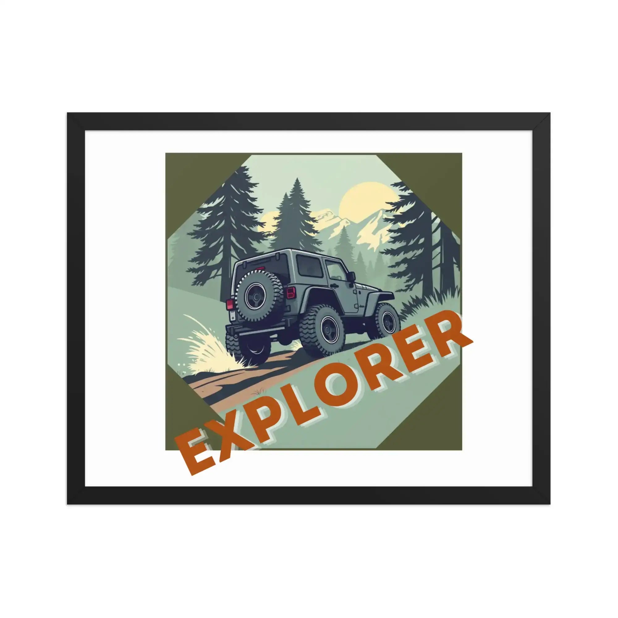 Explorer | Eco-Friendly | Framed poster | TeeandTurtle | Sustainable