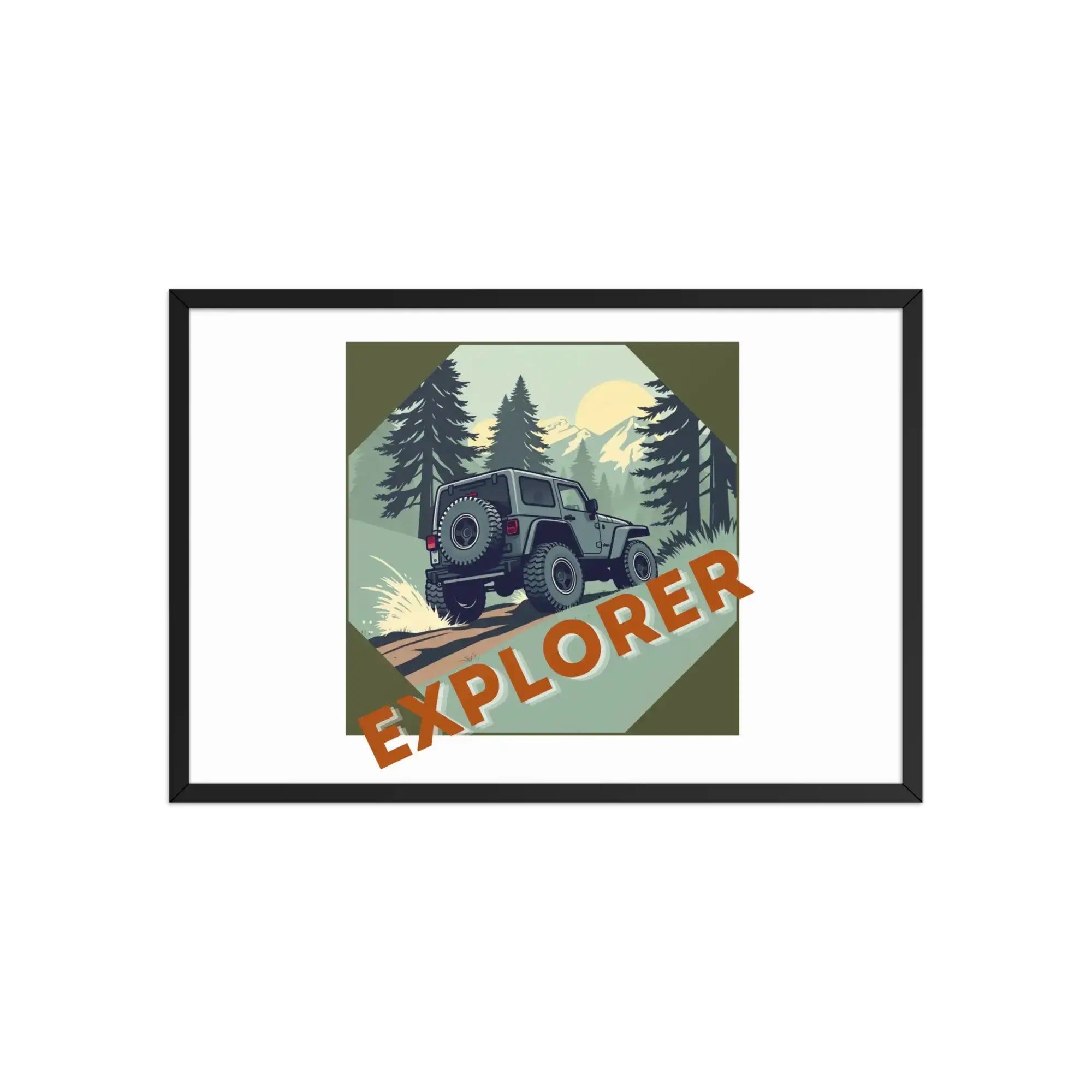 Explorer | Eco-Friendly | Framed poster | TeeandTurtle | Sustainable