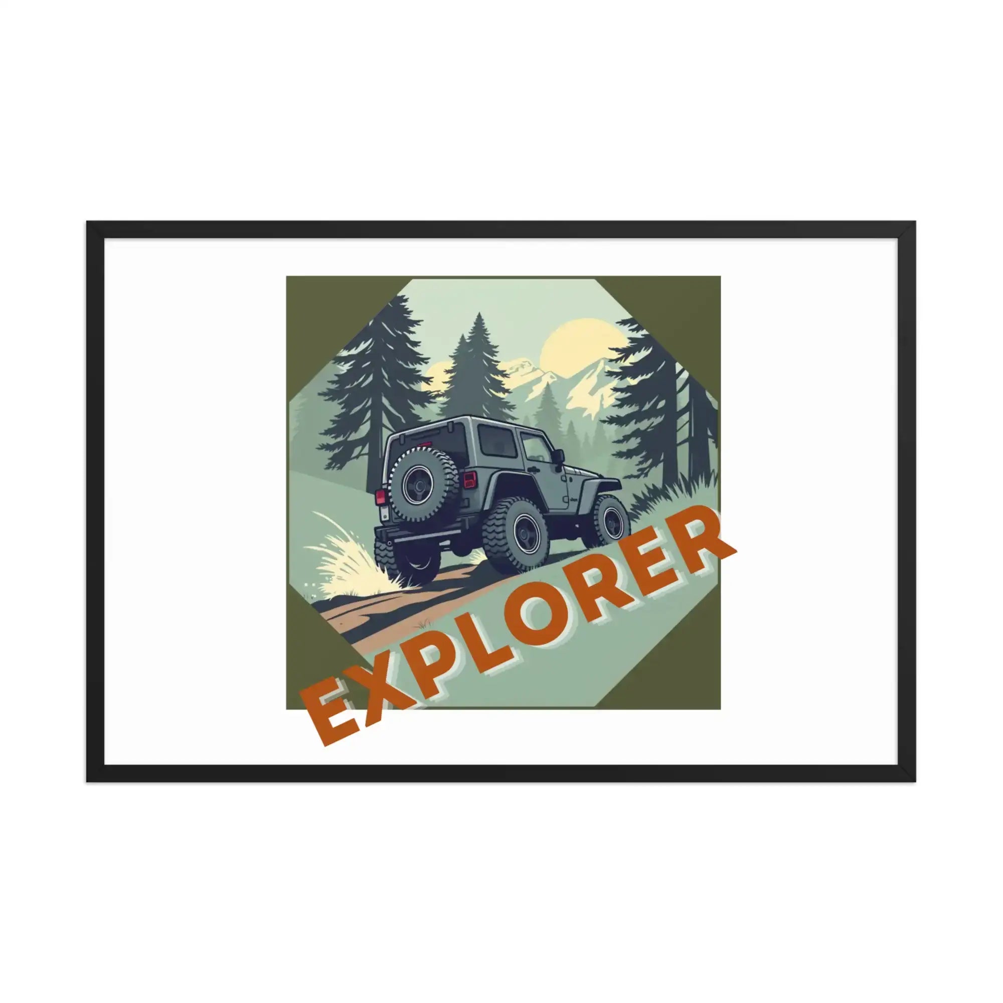 Explorer | Eco-Friendly | Framed poster | TeeandTurtle | Sustainable