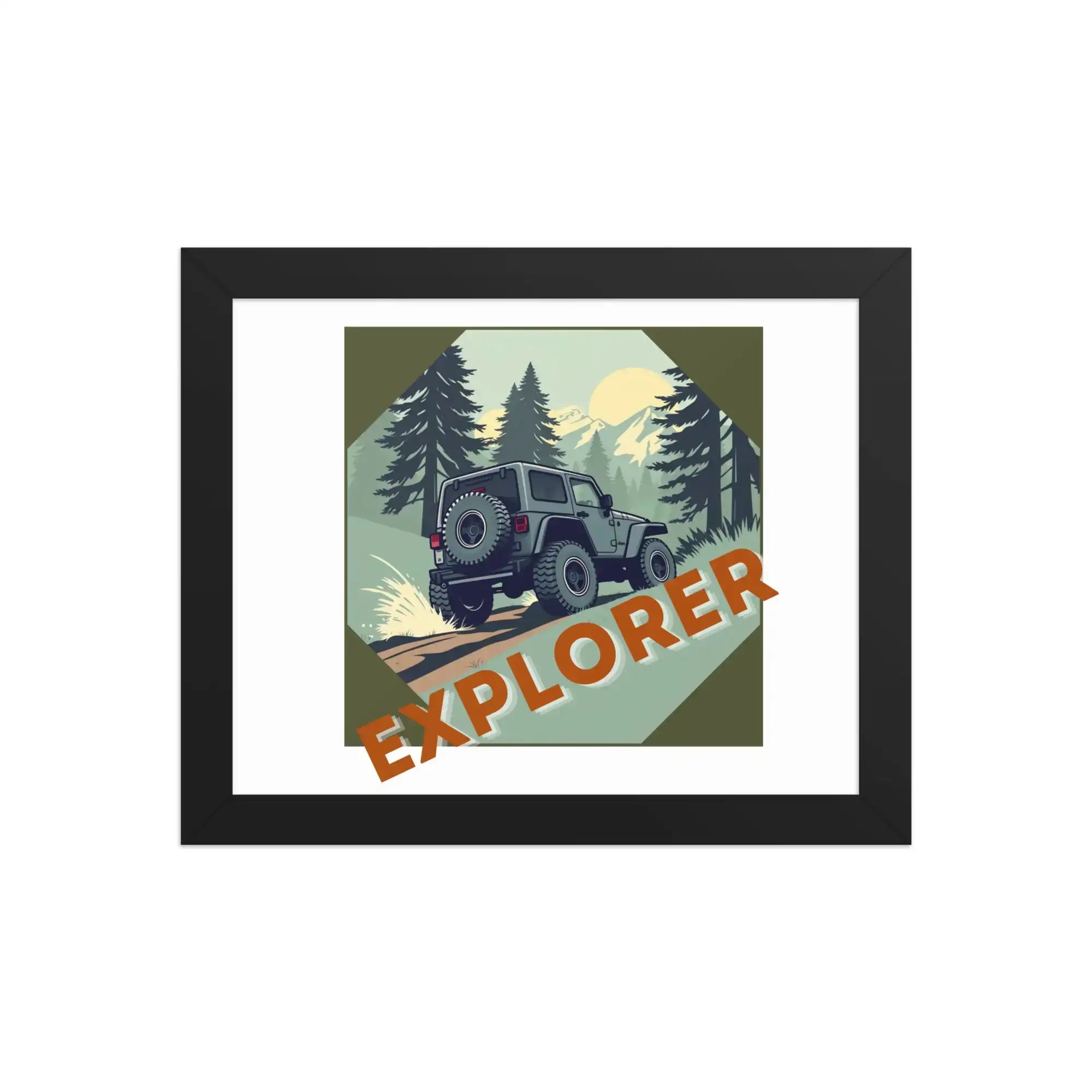 Explorer | Eco-Friendly | Framed poster | TeeandTurtle | Sustainable