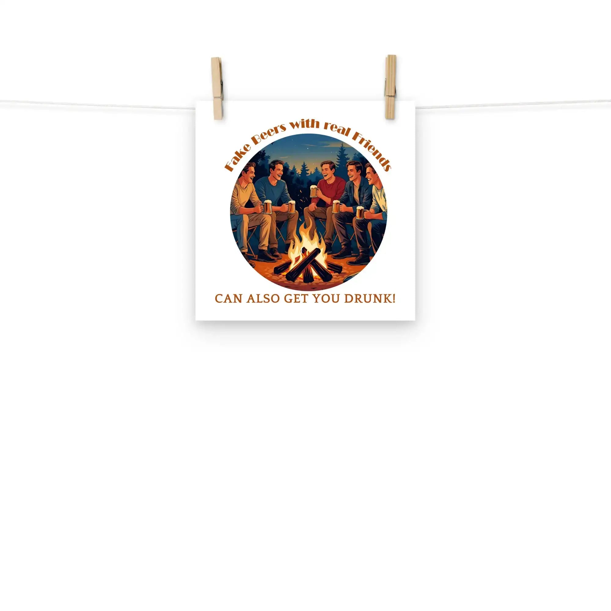 Real Friends | Eco-Friendly | Matte Paper Poster | TeeandTurtle | Sustainable