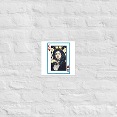 Queen Of Cards | Eco-Friendly | Matte Paper Poster | TeeandTurtle | Sustainable