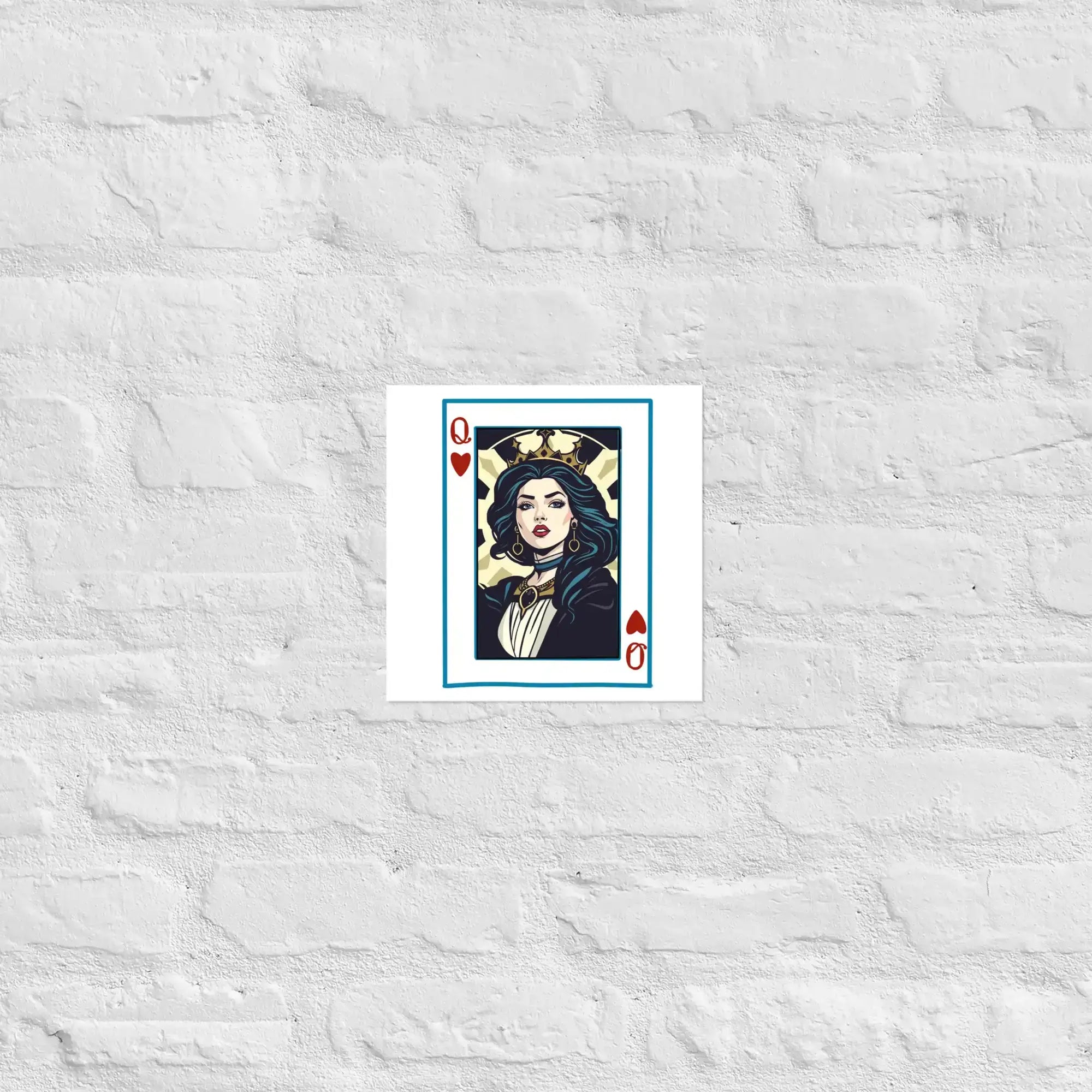 Queen Of Cards | Eco-Friendly | Matte Paper Poster | TeeandTurtle | Sustainable