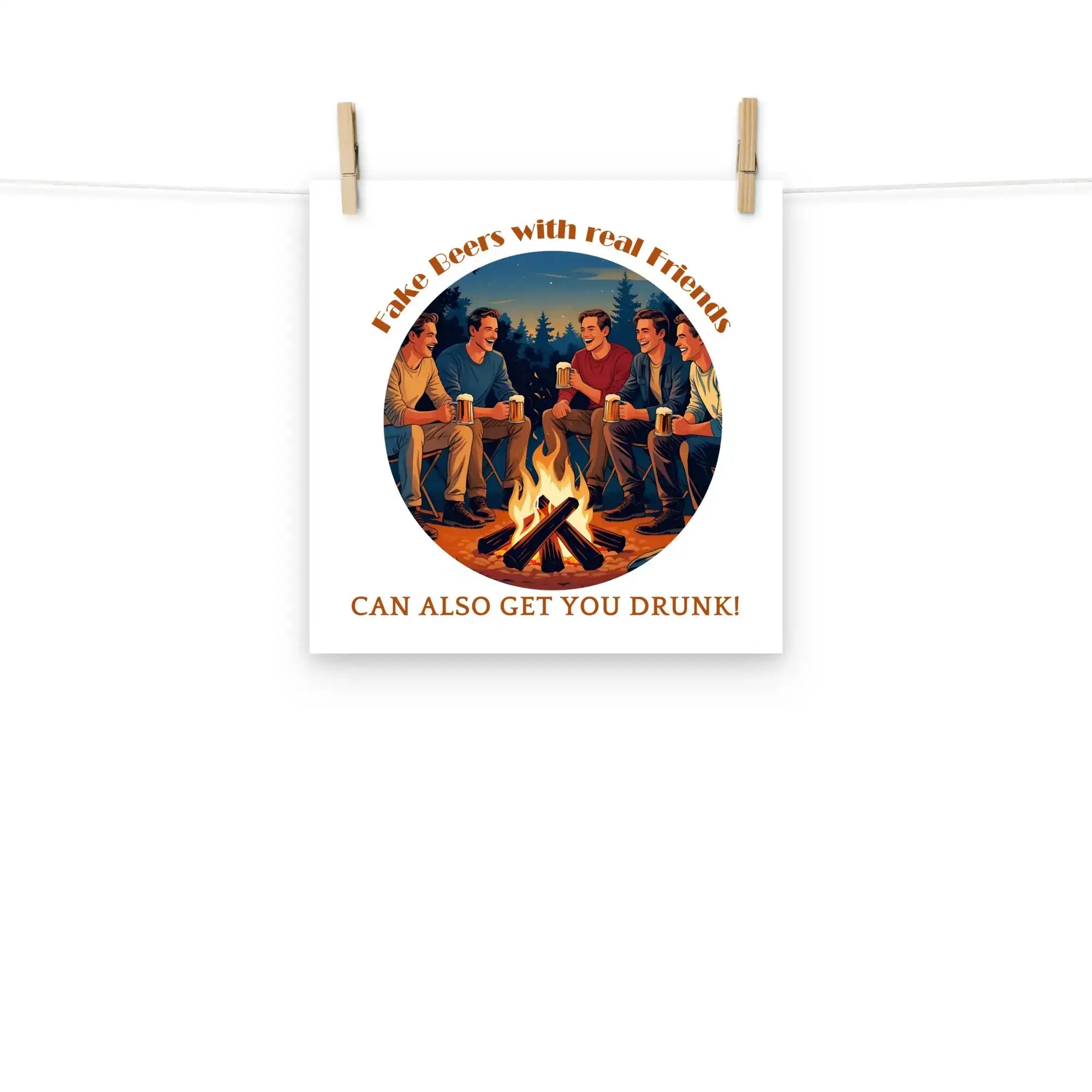 Real Friends | Eco-Friendly | Matte Paper Poster | TeeandTurtle | Sustainable