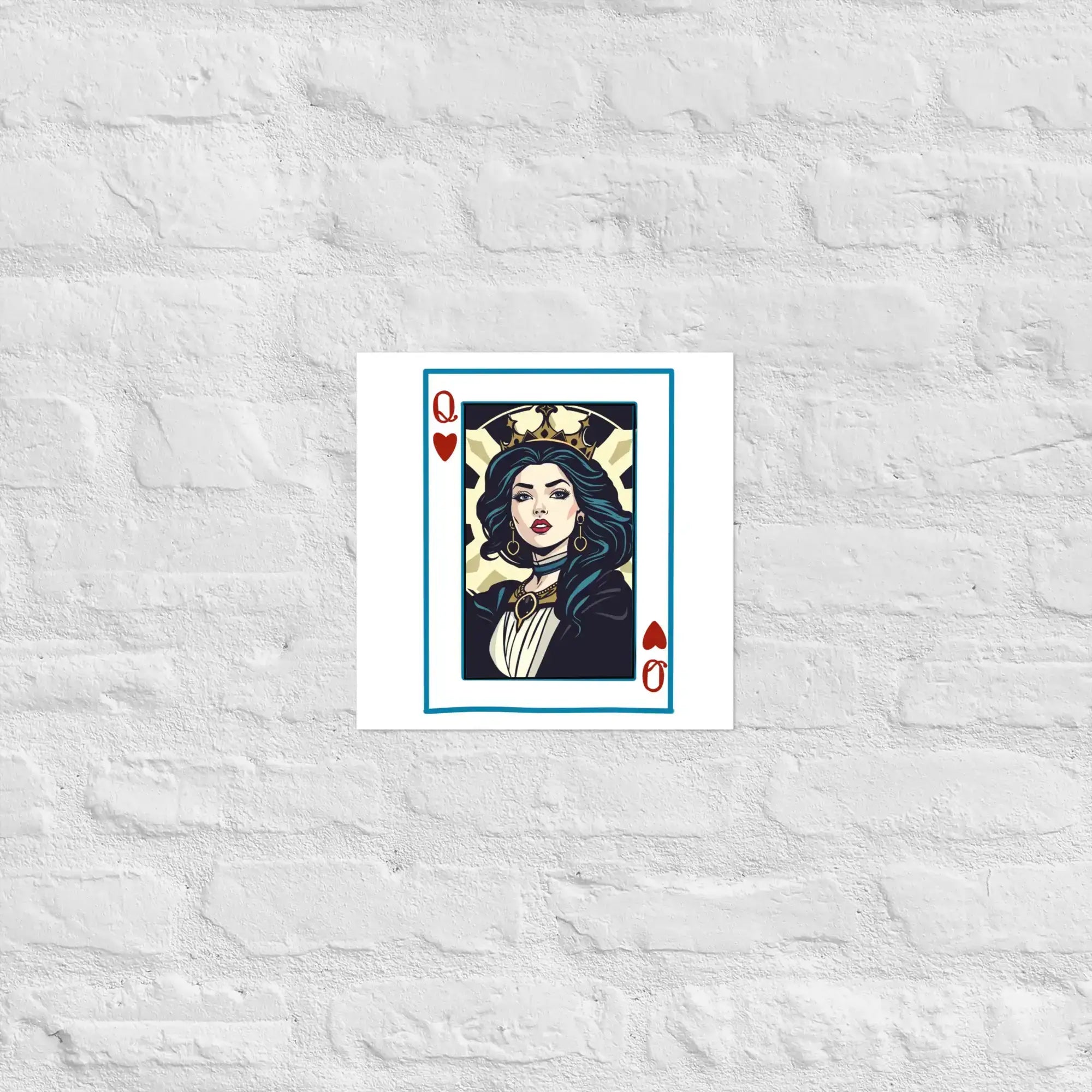 Queen Of Cards | Eco-Friendly | Matte Paper Poster | TeeandTurtle | Sustainable