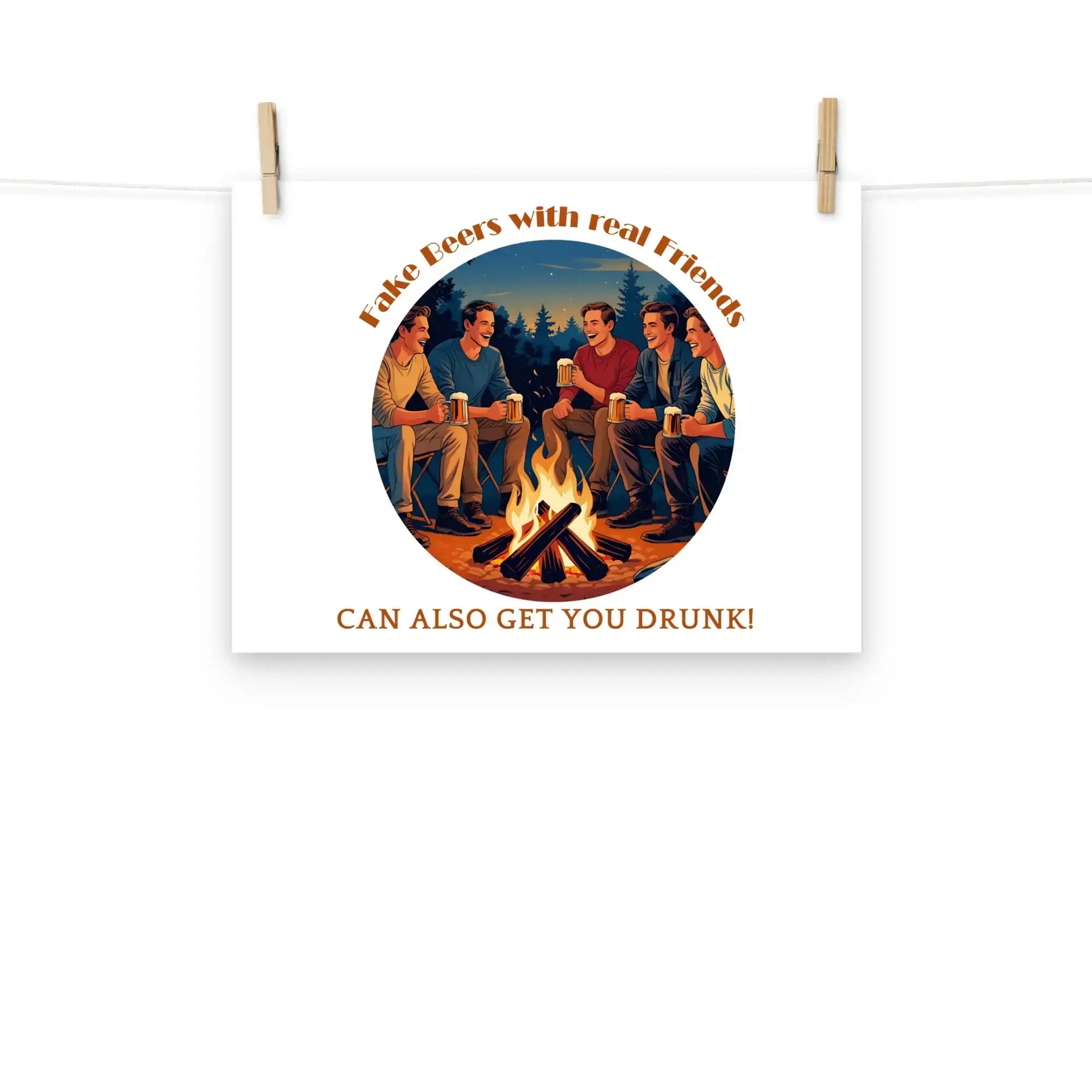 Real Friends | Eco-Friendly | Matte Paper Poster | TeeandTurtle | Sustainable