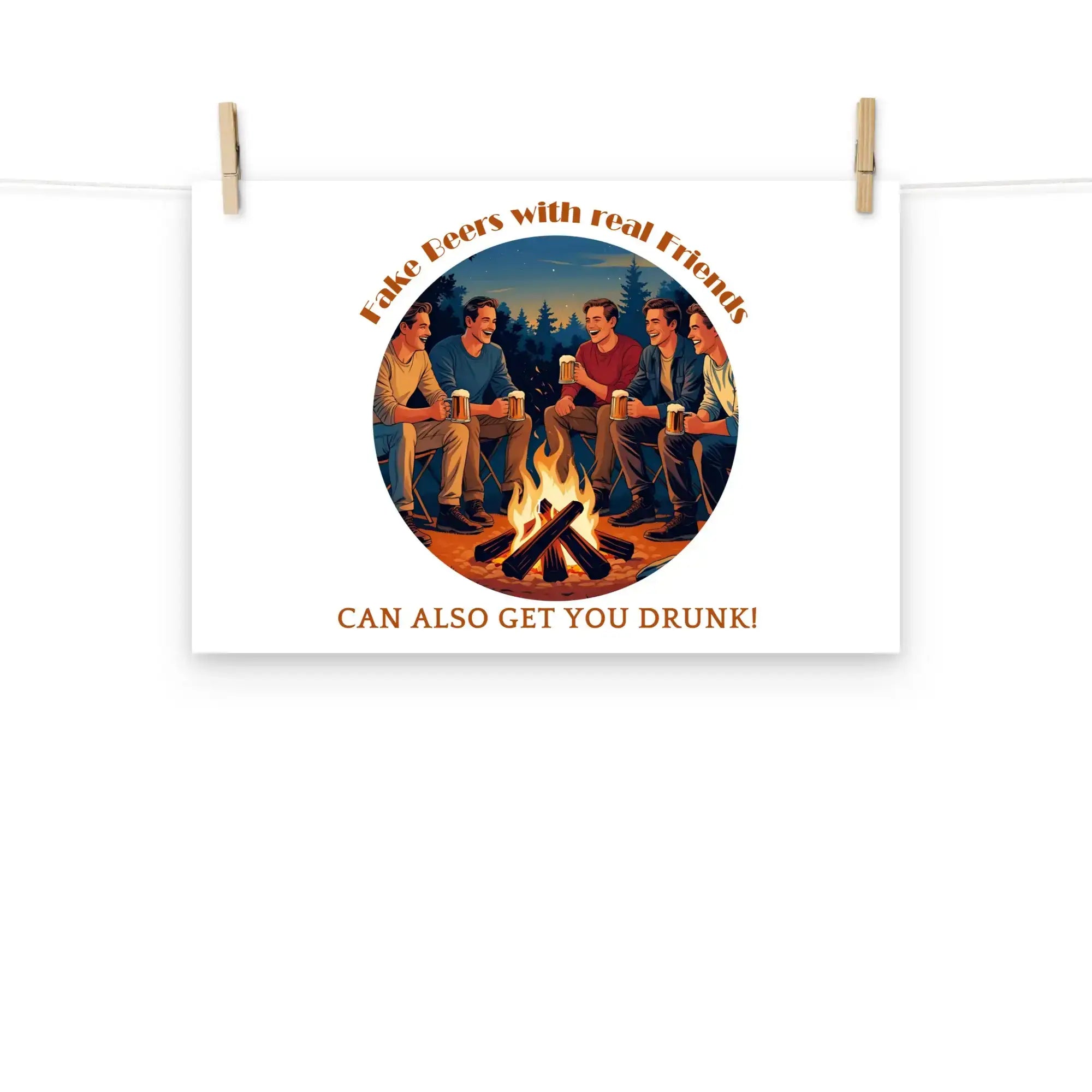 Real Friends | Eco-Friendly | Matte Paper Poster | TeeandTurtle | Sustainable