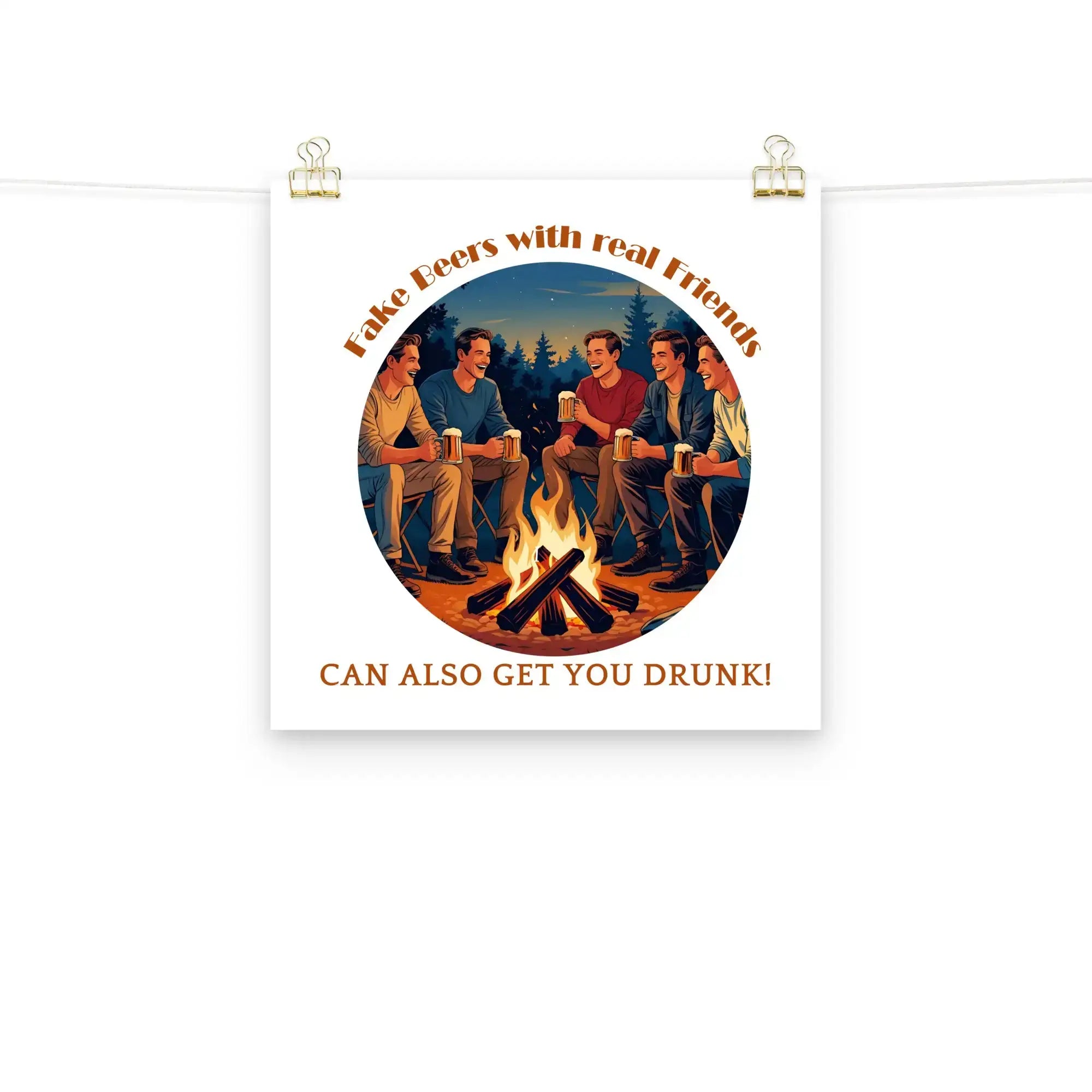 Real Friends | Eco-Friendly | Matte Paper Poster | TeeandTurtle | Sustainable