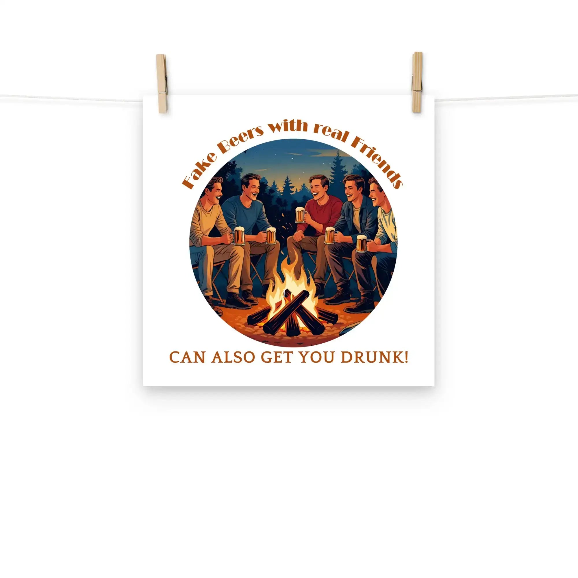 Real Friends | Eco-Friendly | Matte Paper Poster | TeeandTurtle | Sustainable
