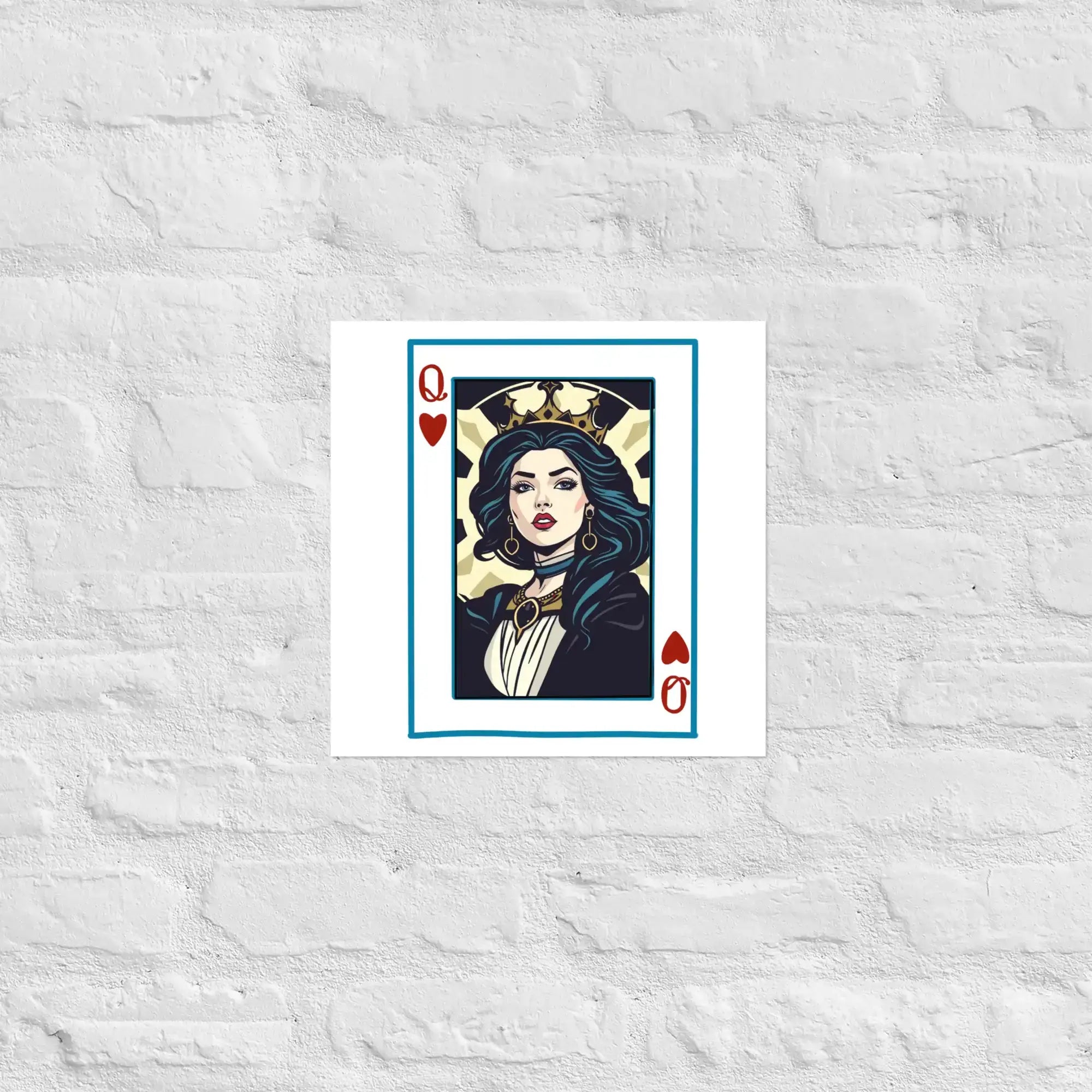 Queen Of Cards | Eco-Friendly | Matte Paper Poster | TeeandTurtle | Sustainable
