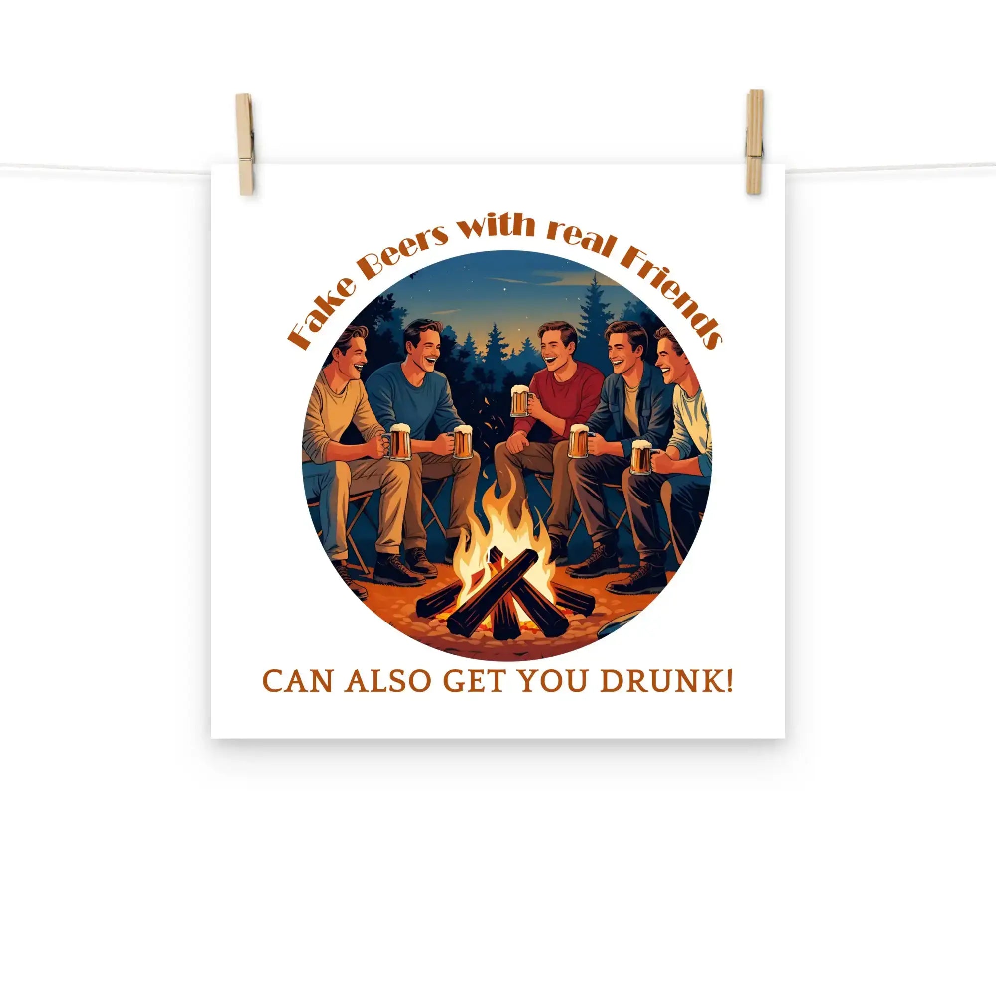 Real Friends | Eco-Friendly | Matte Paper Poster | TeeandTurtle | Sustainable