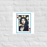 Queen Of Cards | Eco-Friendly | Matte Paper Poster | TeeandTurtle | Sustainable