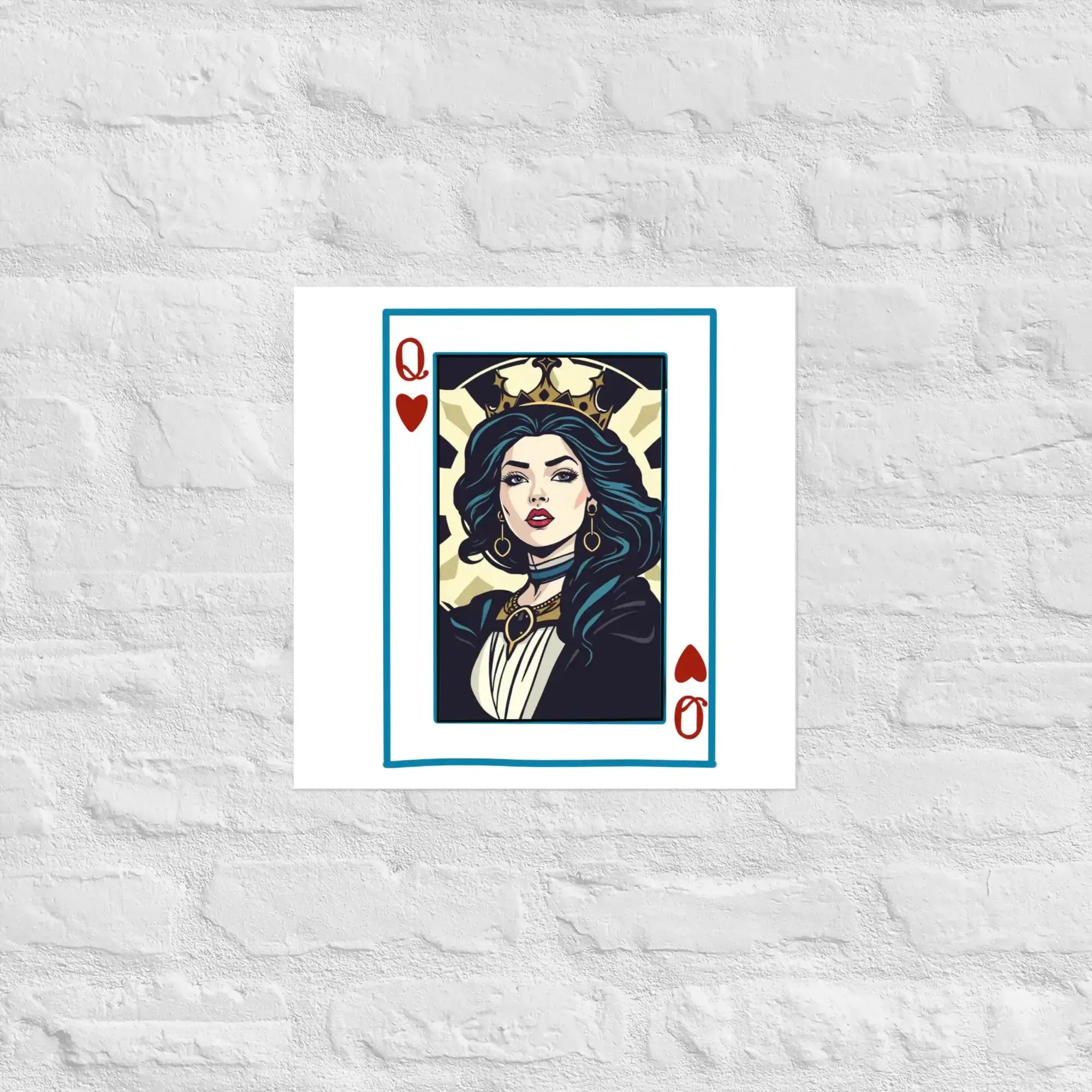 Queen Of Cards | Eco-Friendly | Matte Paper Poster | TeeandTurtle | Sustainable