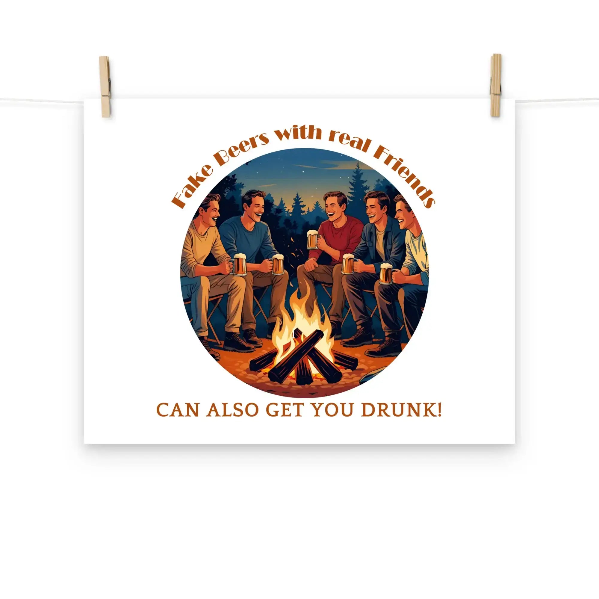 Real Friends | Eco-Friendly | Matte Paper Poster | TeeandTurtle | Sustainable
