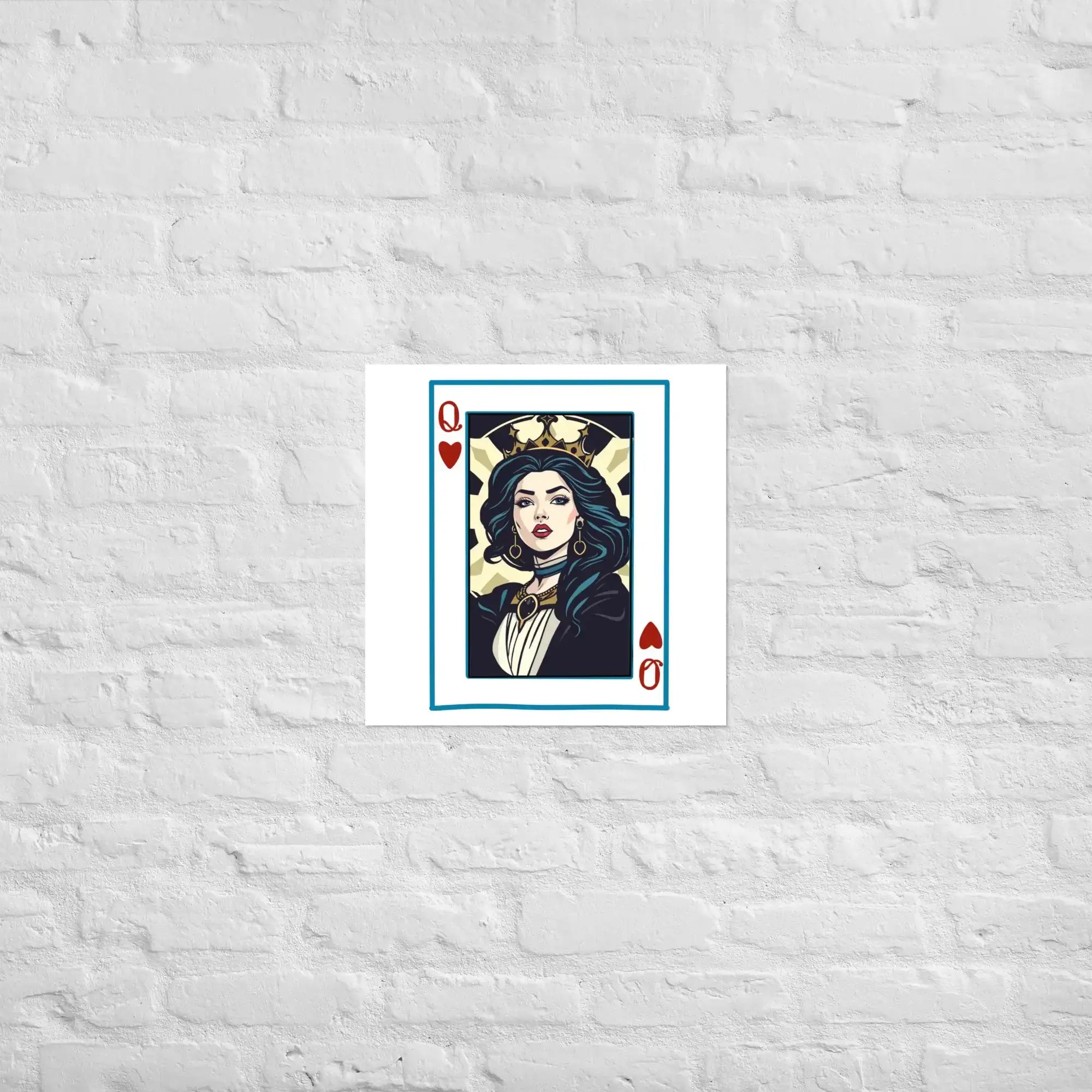 Queen Of Cards | Eco-Friendly | Matte Paper Poster | TeeandTurtle | Sustainable