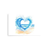 Wave Heart | Eco-Friendly | Matte Paper Poster | TeeandTurtle | Sustainable