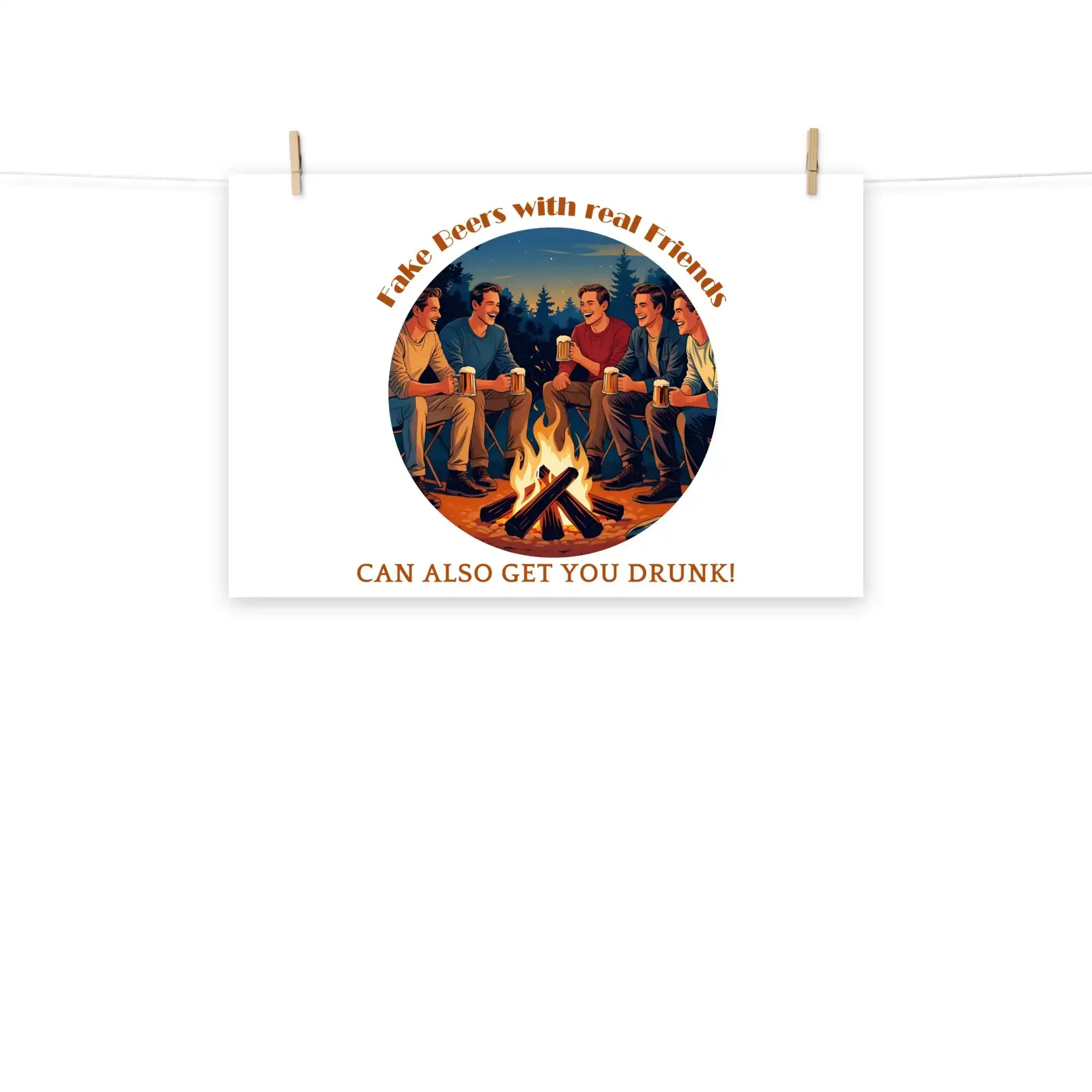 Real Friends | Eco-Friendly | Matte Paper Poster | TeeandTurtle | Sustainable