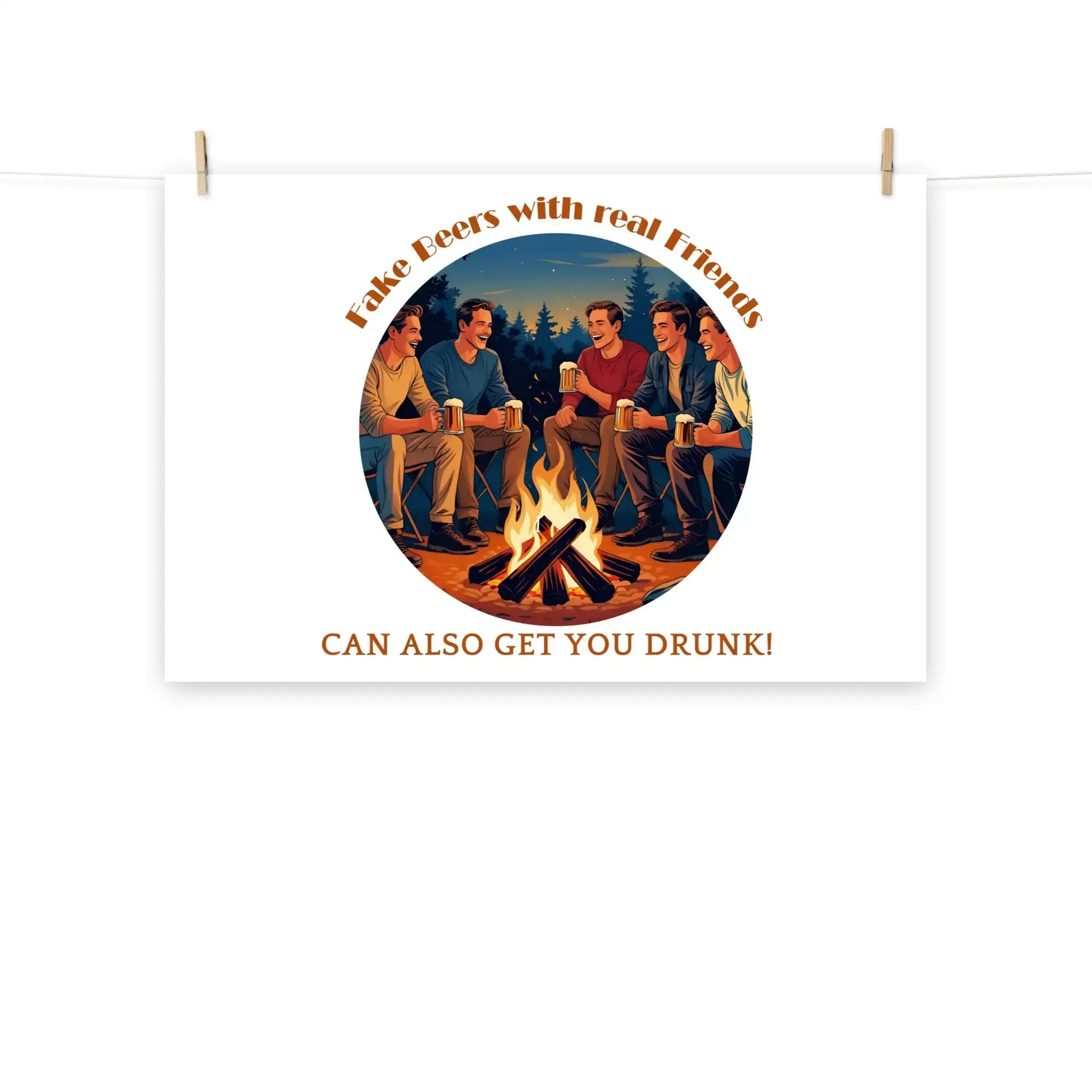 Real Friends | Eco-Friendly | Matte Paper Poster | TeeandTurtle | Sustainable