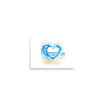 Wave Heart | Eco-Friendly | Matte Paper Poster | TeeandTurtle | Sustainable