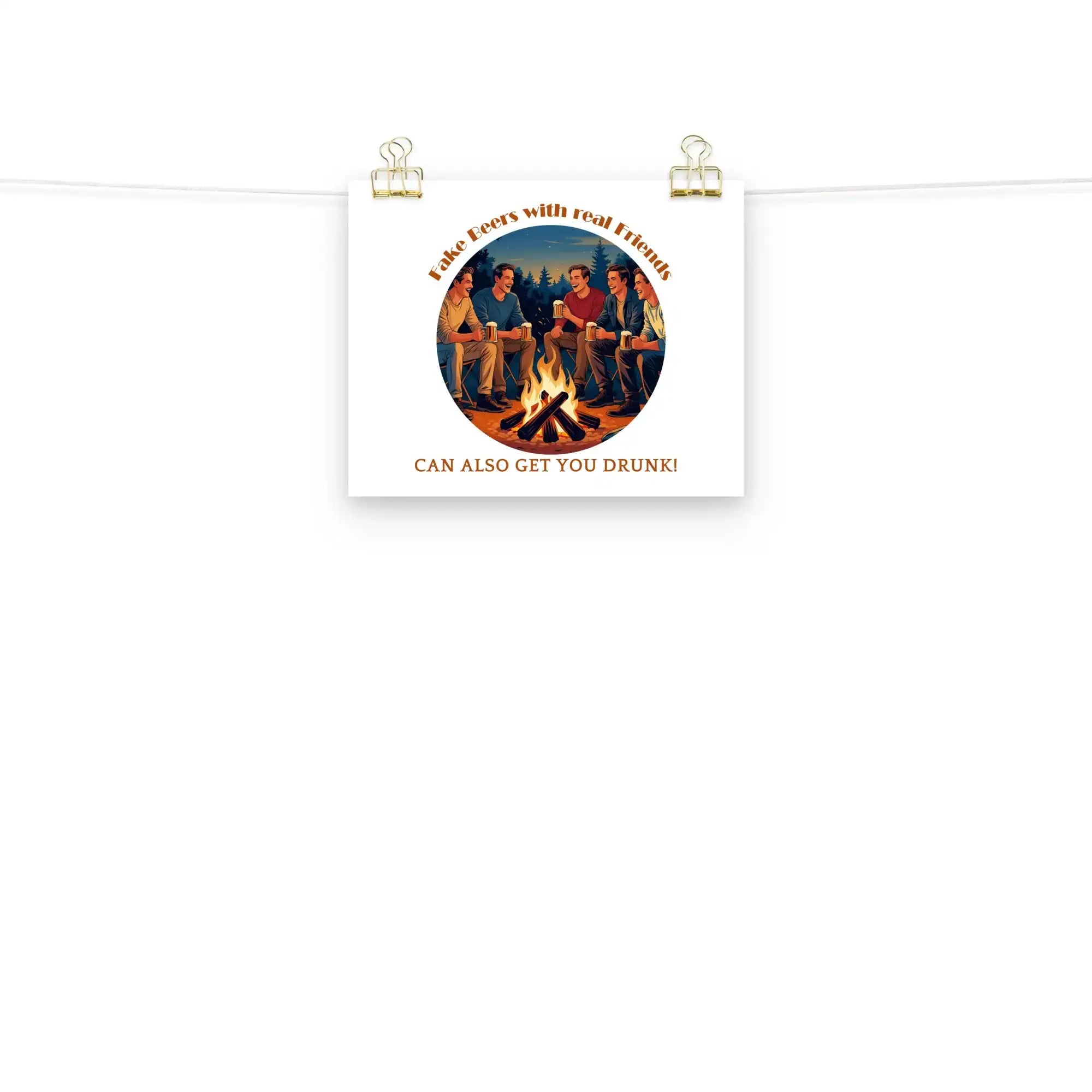 Real Friends | Eco-Friendly | Matte Paper Poster | TeeandTurtle | Sustainable