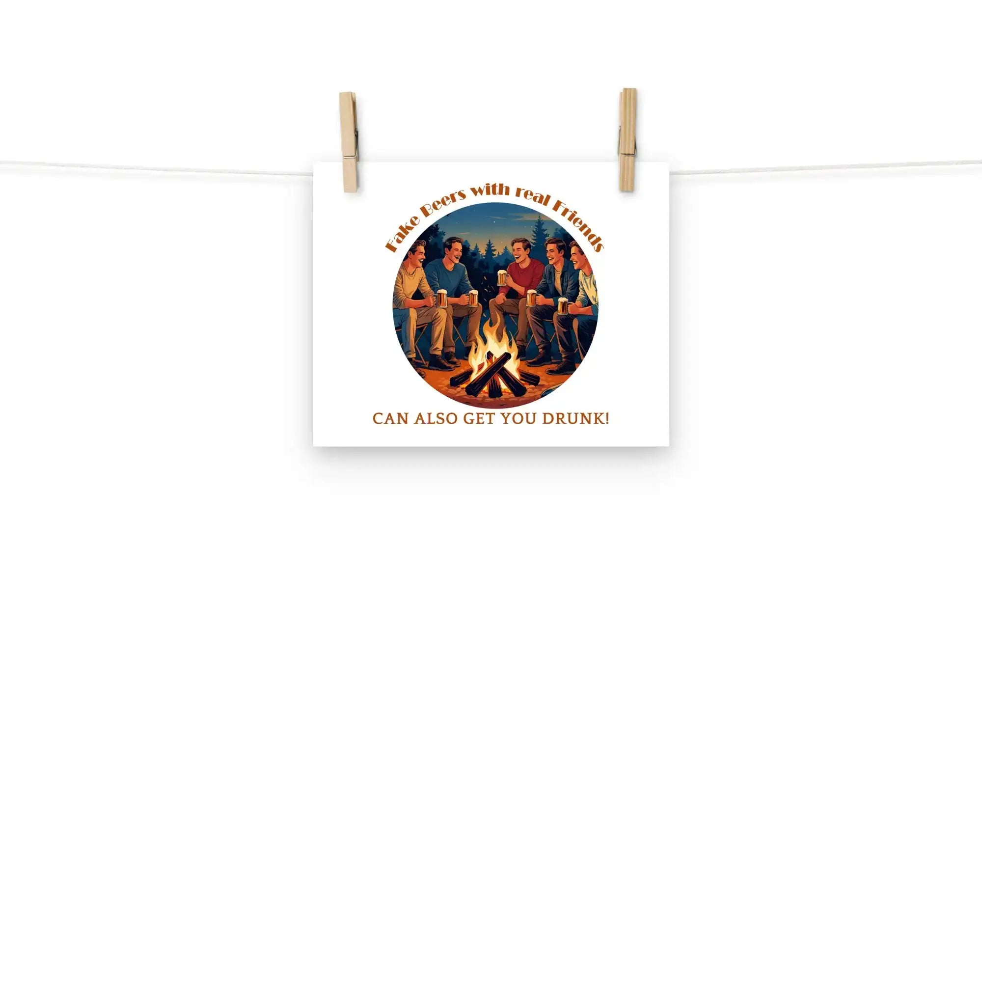Real Friends | Eco-Friendly | Matte Paper Poster | TeeandTurtle | Sustainable