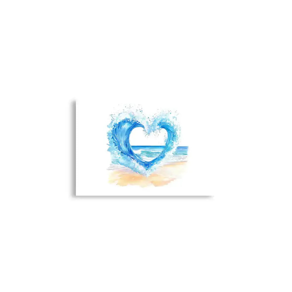 Wave Heart | Eco-Friendly | Matte Paper Poster | TeeandTurtle | Sustainable