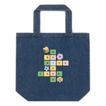 Puzzle | Eco-Friendly | Denim Tote Bag | TeeandTurtle | Sustainable