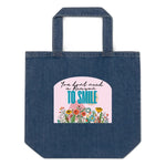 Reason To Smile | Eco-Friendly | Denim Tote Bag | TeeandTurtle | Sustainable