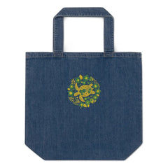 Sea Turtle | Eco-Friendly | Embroidered Denim Tote Bag | TeeandTurtle | Sustainable
