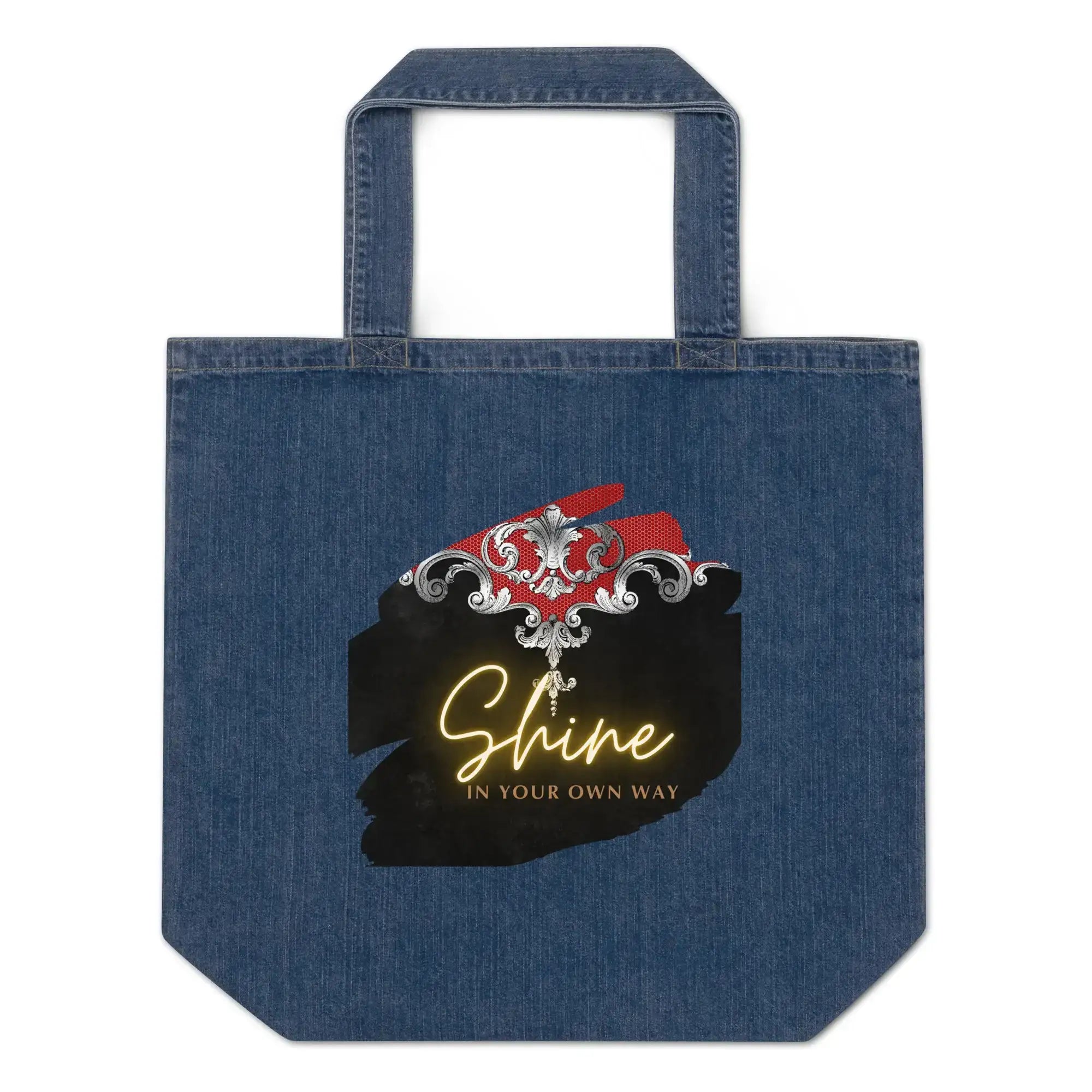 Shine Your Way | Eco-Friendly | Denim Tote Bag | TeeandTurtle | Sustainable