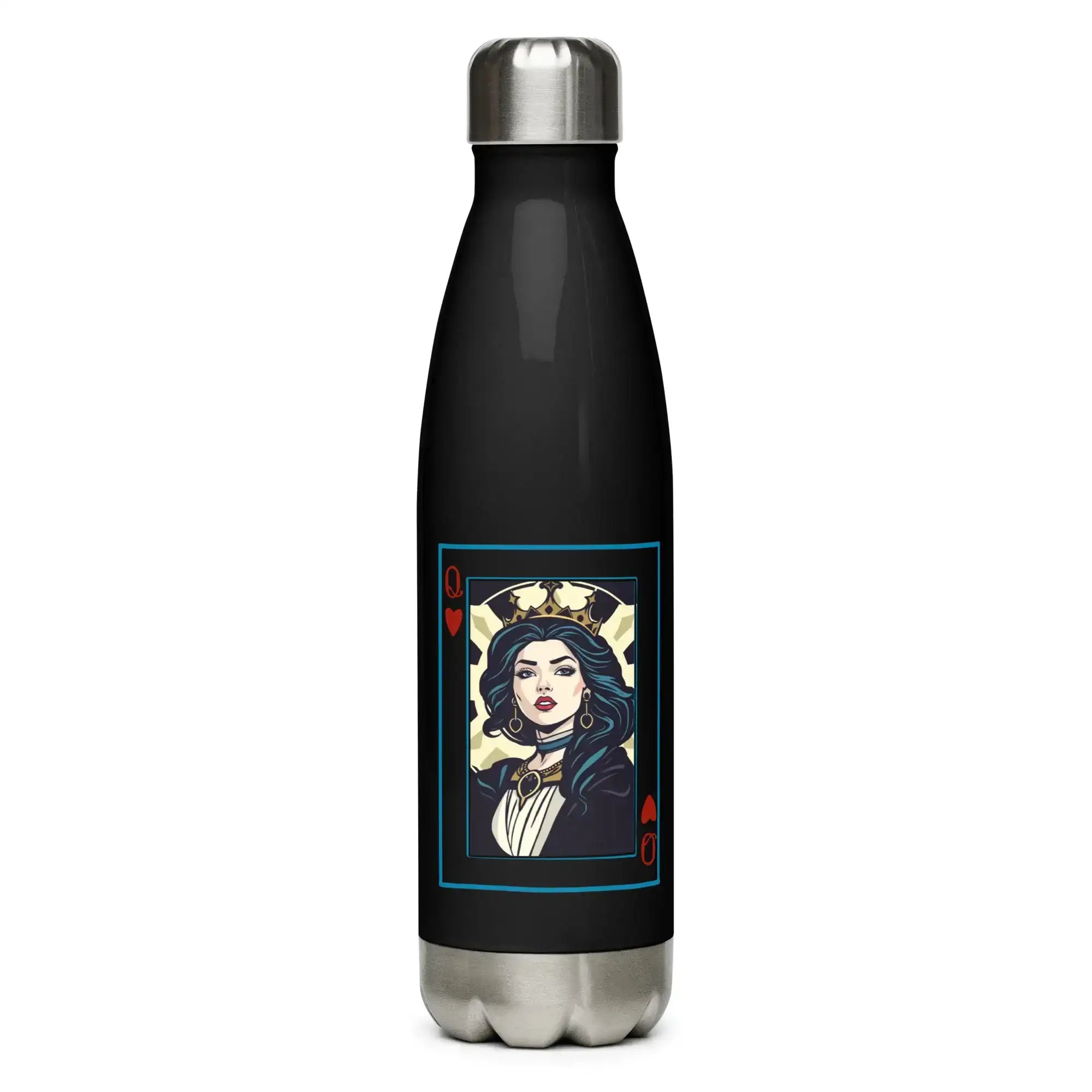 Queen Of Cards | Stainless Steel | Bottle | TeeandTurtle | Sustainable